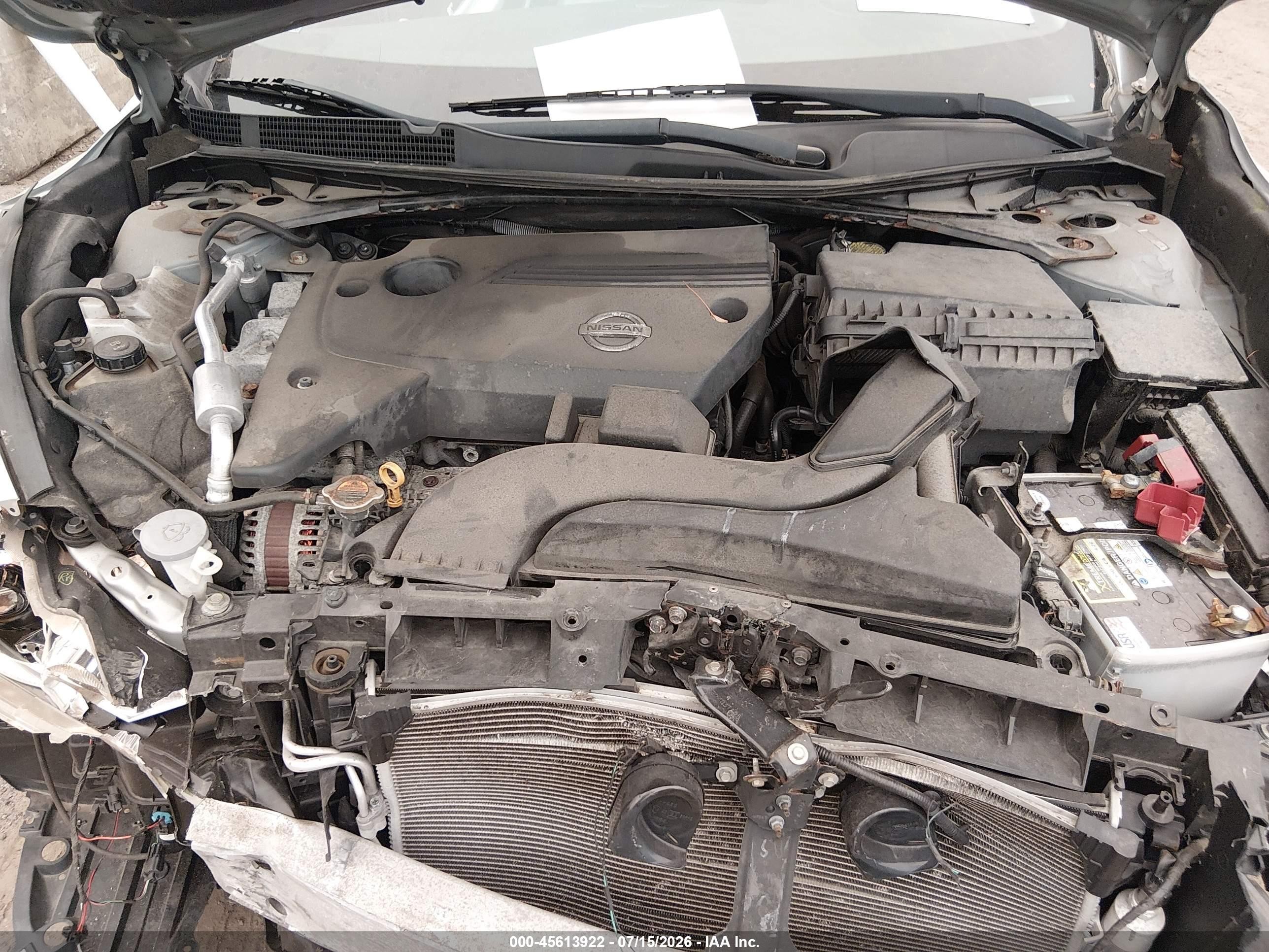2013 Nissan Altima 2.5 Sl Серебряный vin: 1N4AL3AP0DN413110