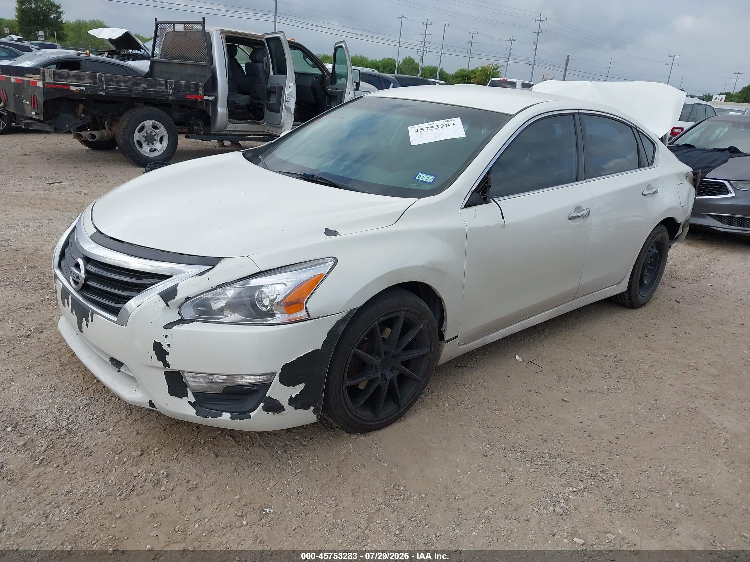 2013 Nissan Altima 2.5 White vin: 1N4AL3AP0DN424754