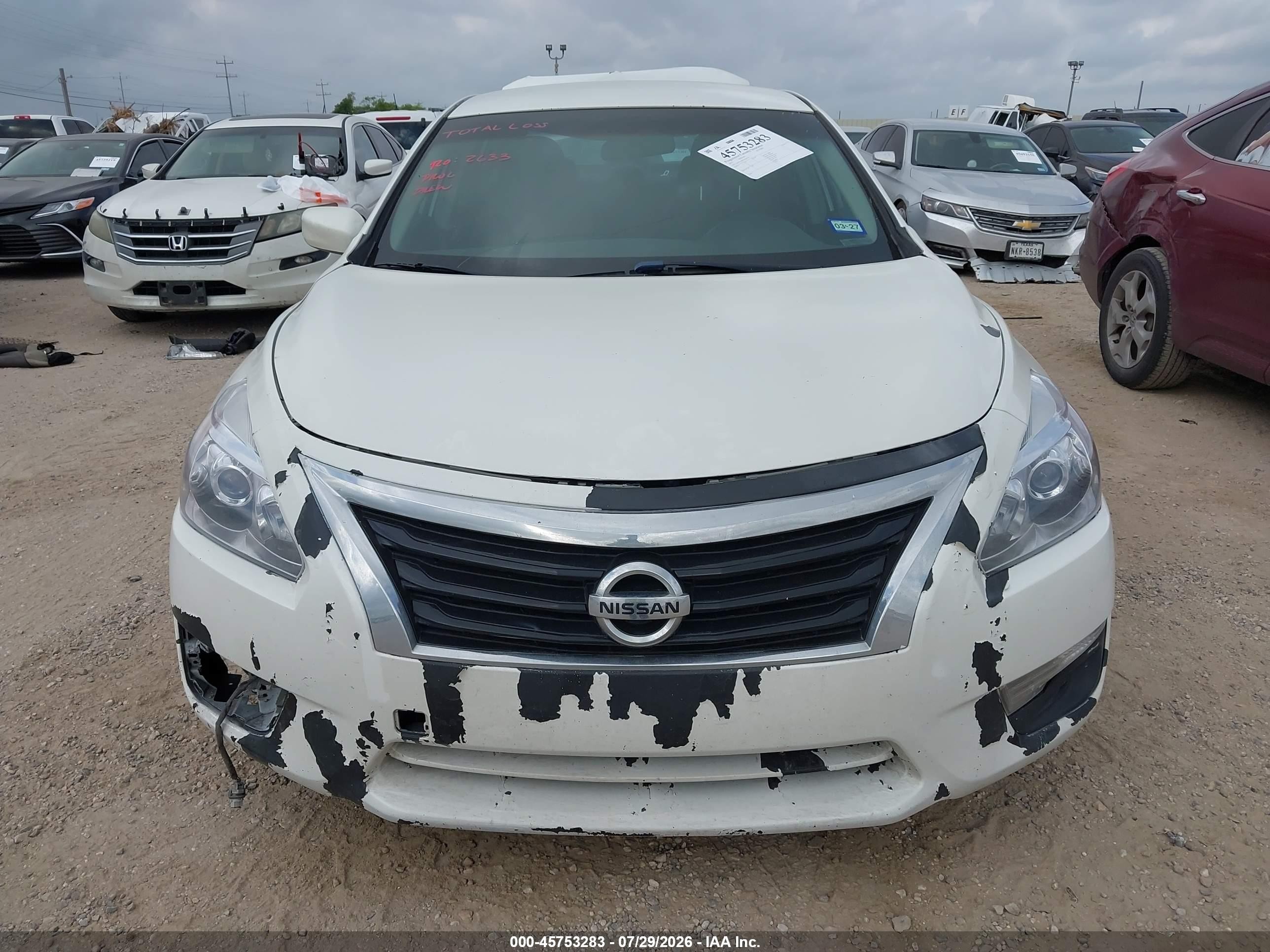 2013 Nissan Altima 2.5 White vin: 1N4AL3AP0DN424754
