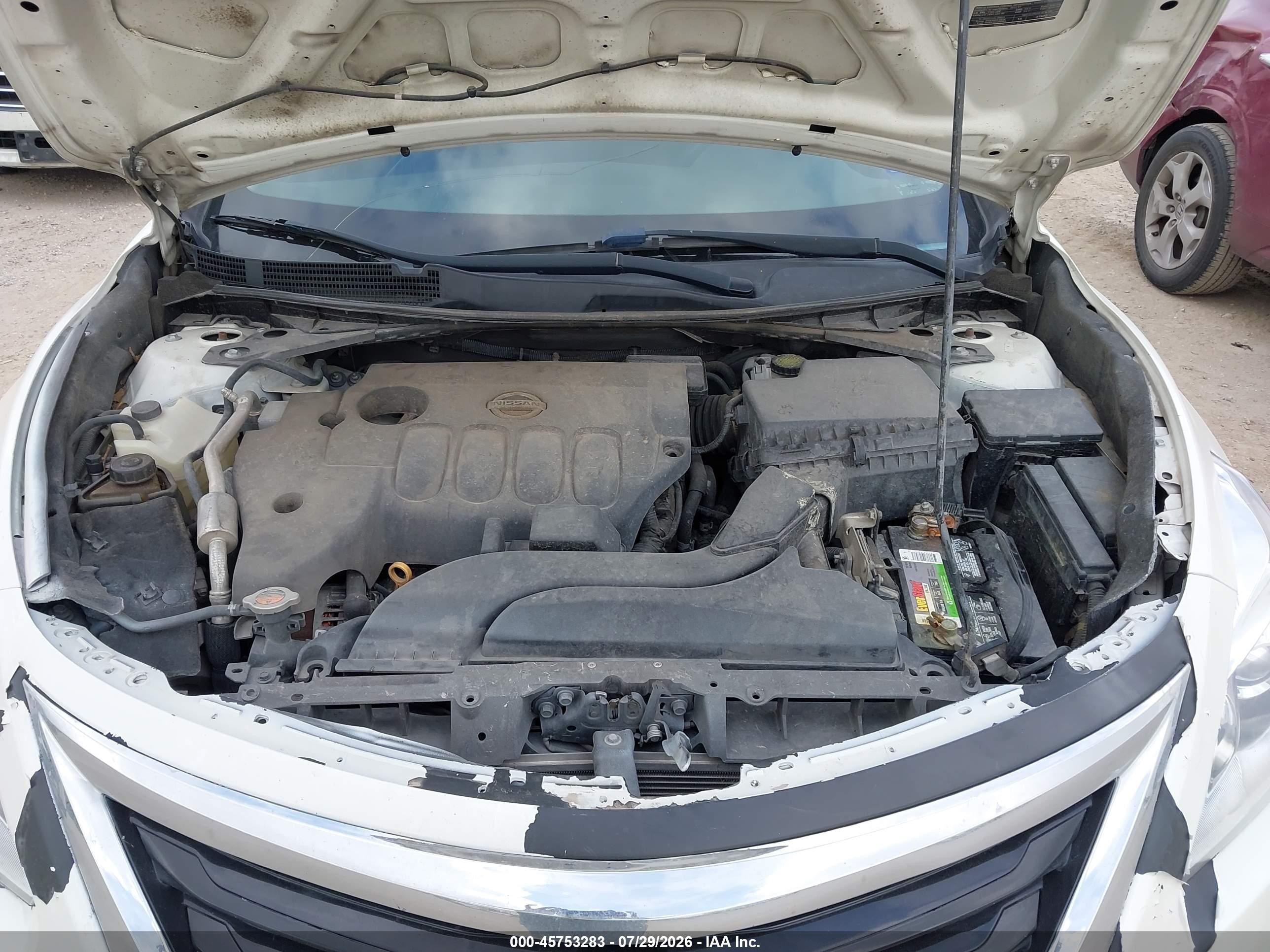 2013 Nissan Altima 2.5 White vin: 1N4AL3AP0DN424754