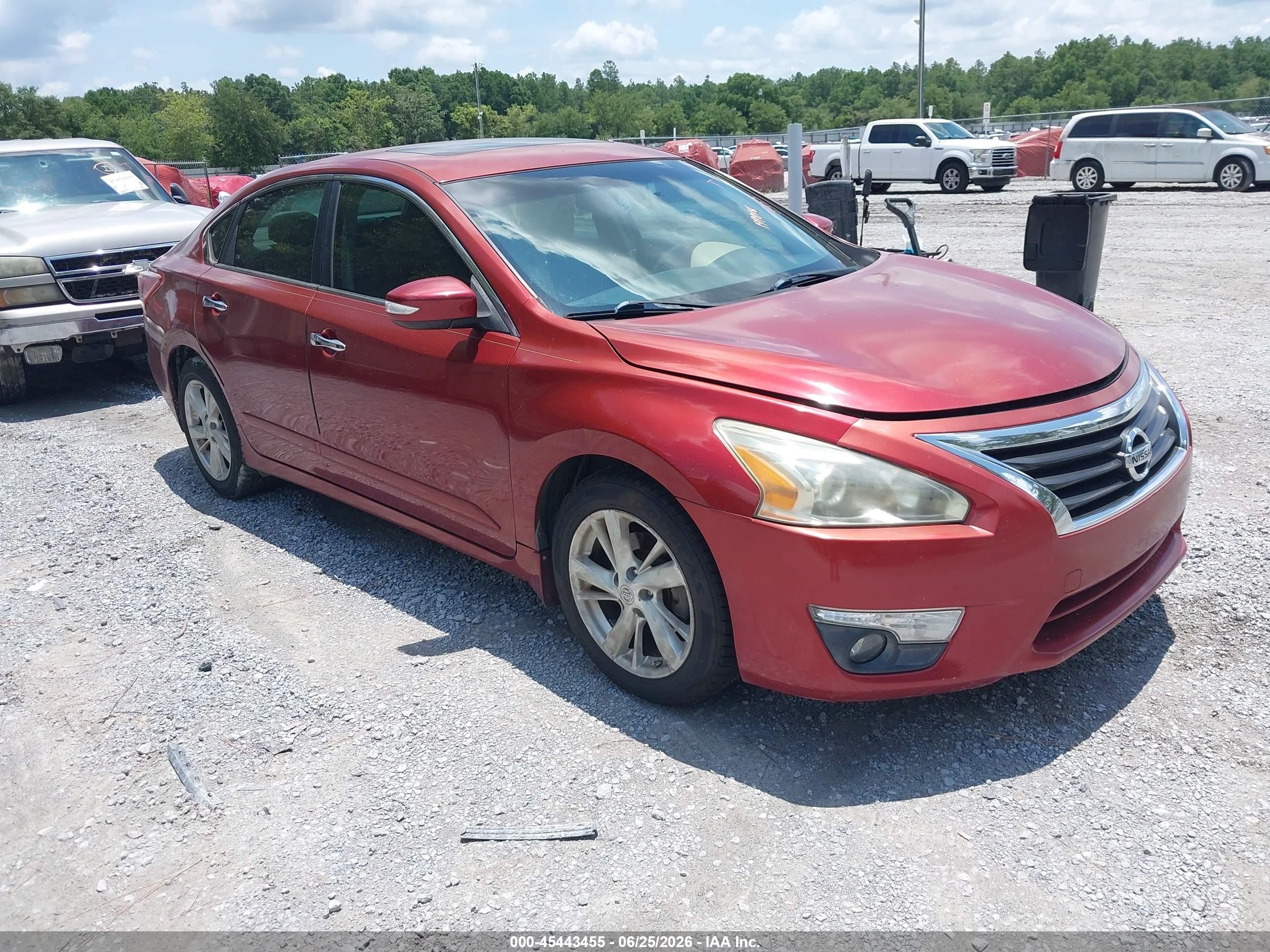 2013 Nissan Altima 2.5 Sl Red vin: 1N4AL3AP0DN430604