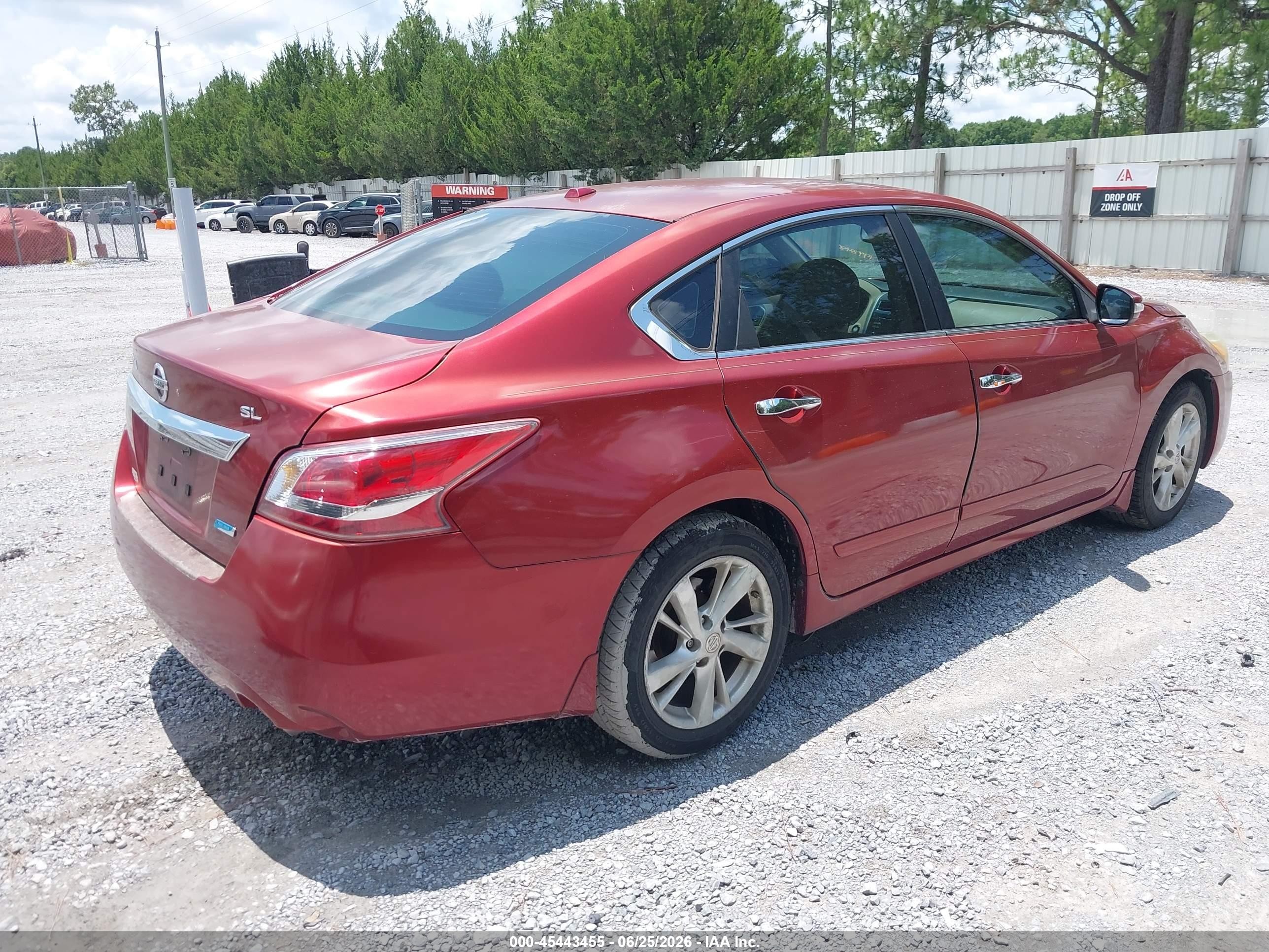 2013 Nissan Altima 2.5 Sl Red vin: 1N4AL3AP0DN430604