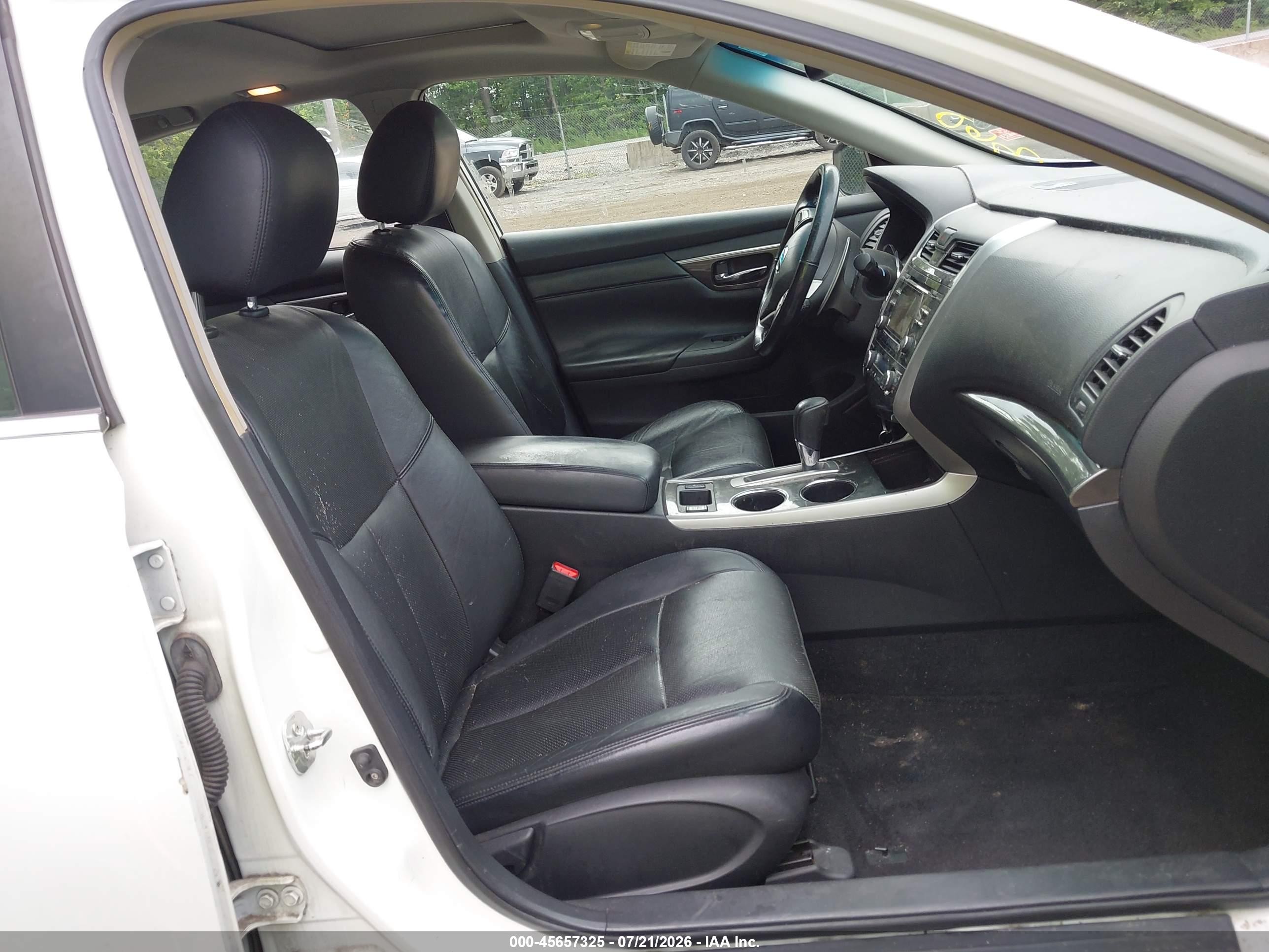 2013 Nissan Altima 2.5 Sl White vin: 1N4AL3AP0DN461657