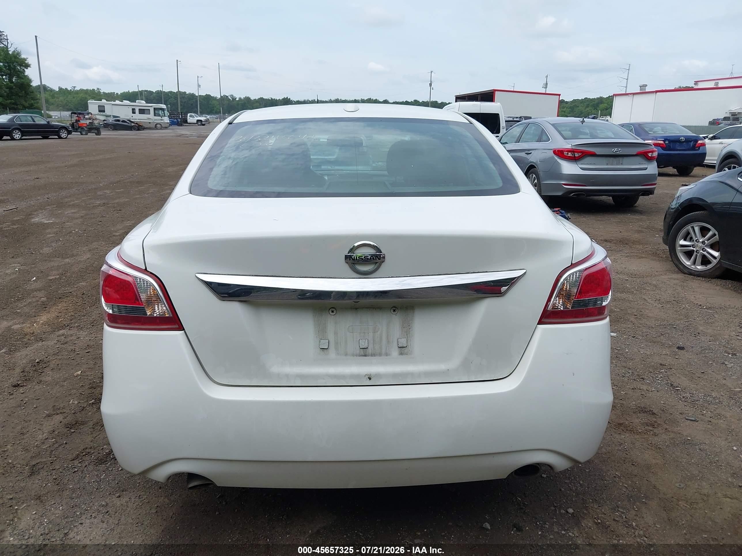 2013 Nissan Altima 2.5 Sl White vin: 1N4AL3AP0DN461657