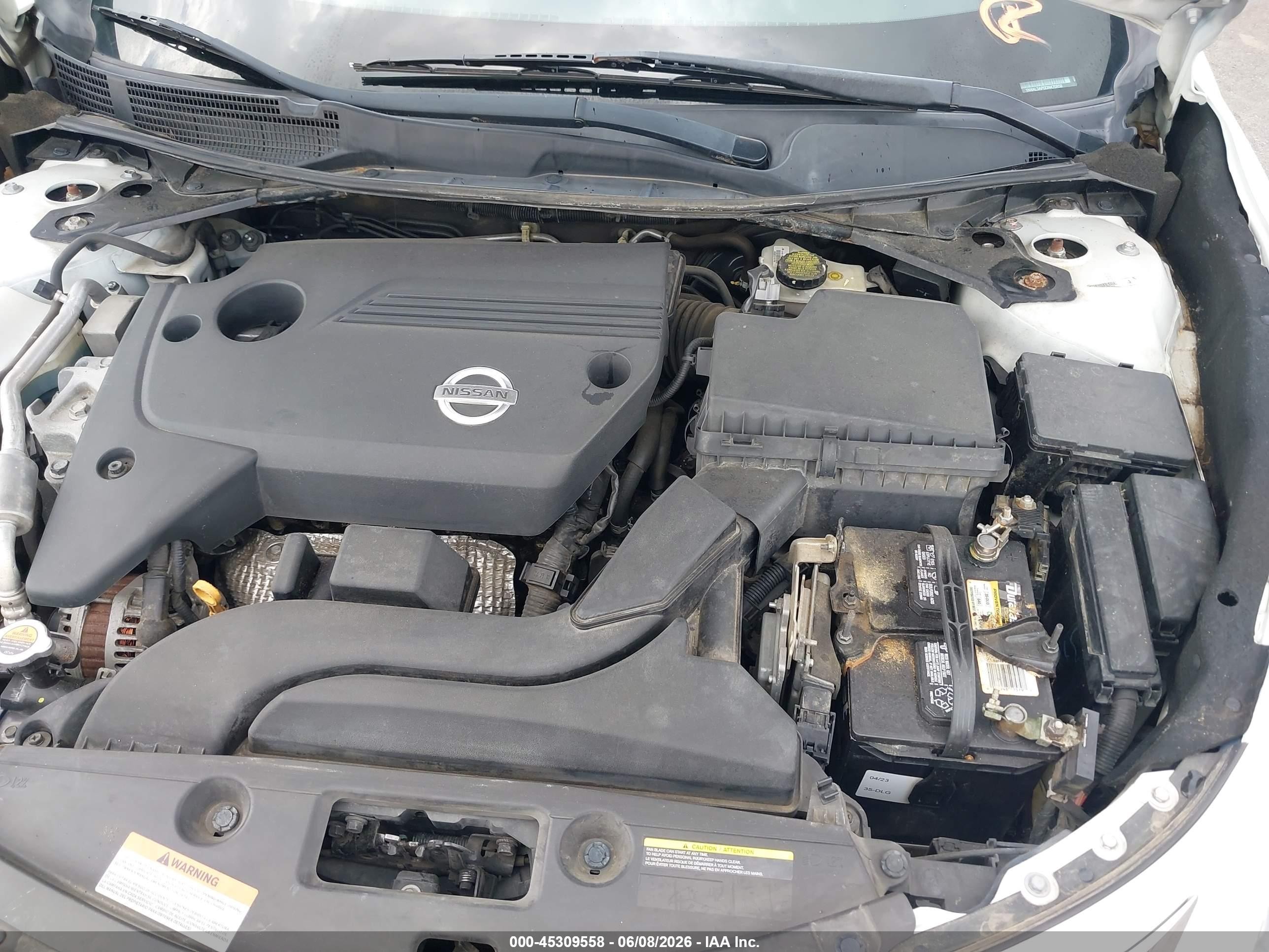 2013 Nissan Altima 2.5 Sl White vin: 1N4AL3AP0DN470858