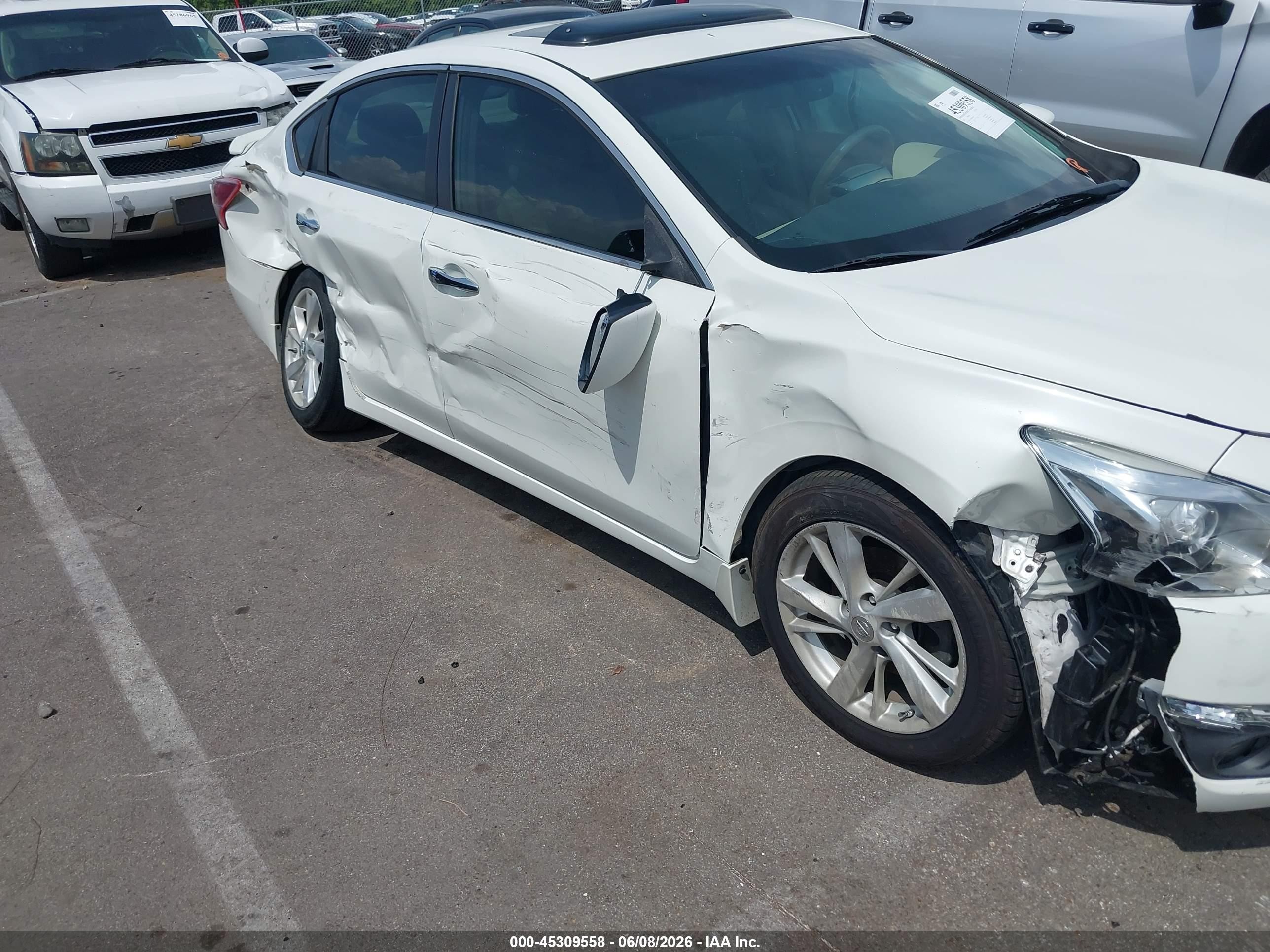 2013 Nissan Altima 2.5 Sl White vin: 1N4AL3AP0DN470858