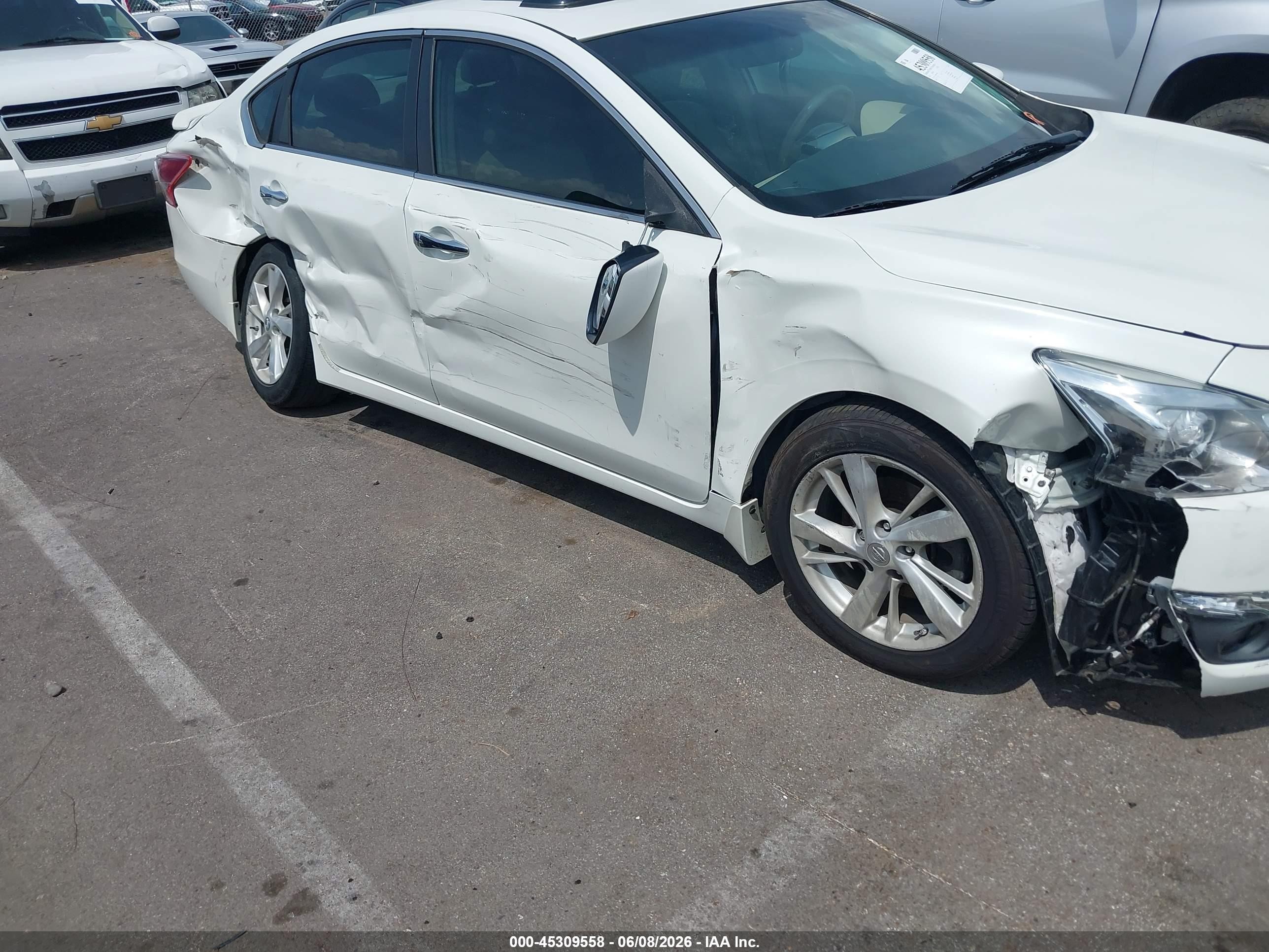 2013 Nissan Altima 2.5 Sl White vin: 1N4AL3AP0DN470858