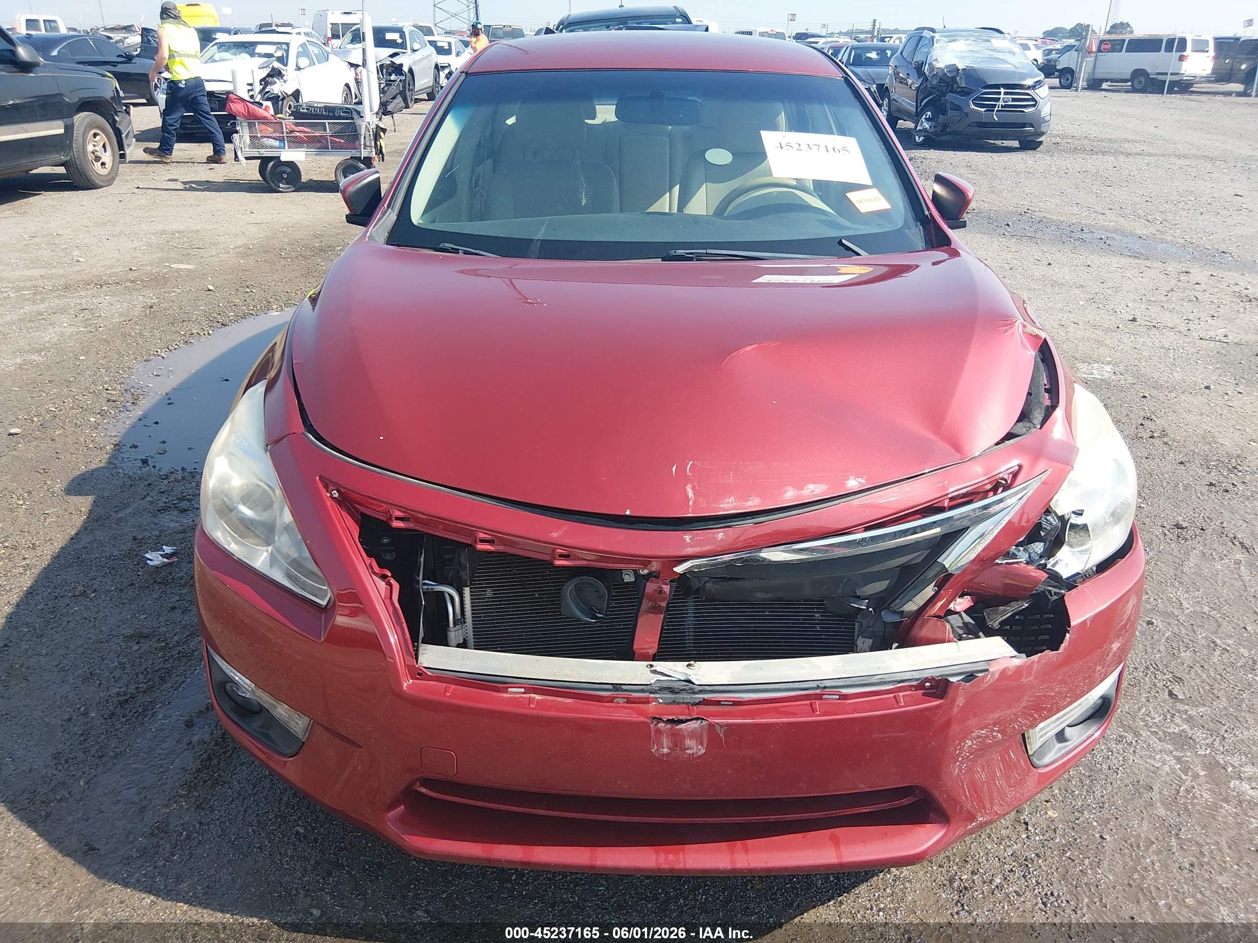 2013 Nissan Altima 2.5 Sl Red vin: 1N4AL3AP0DN507200