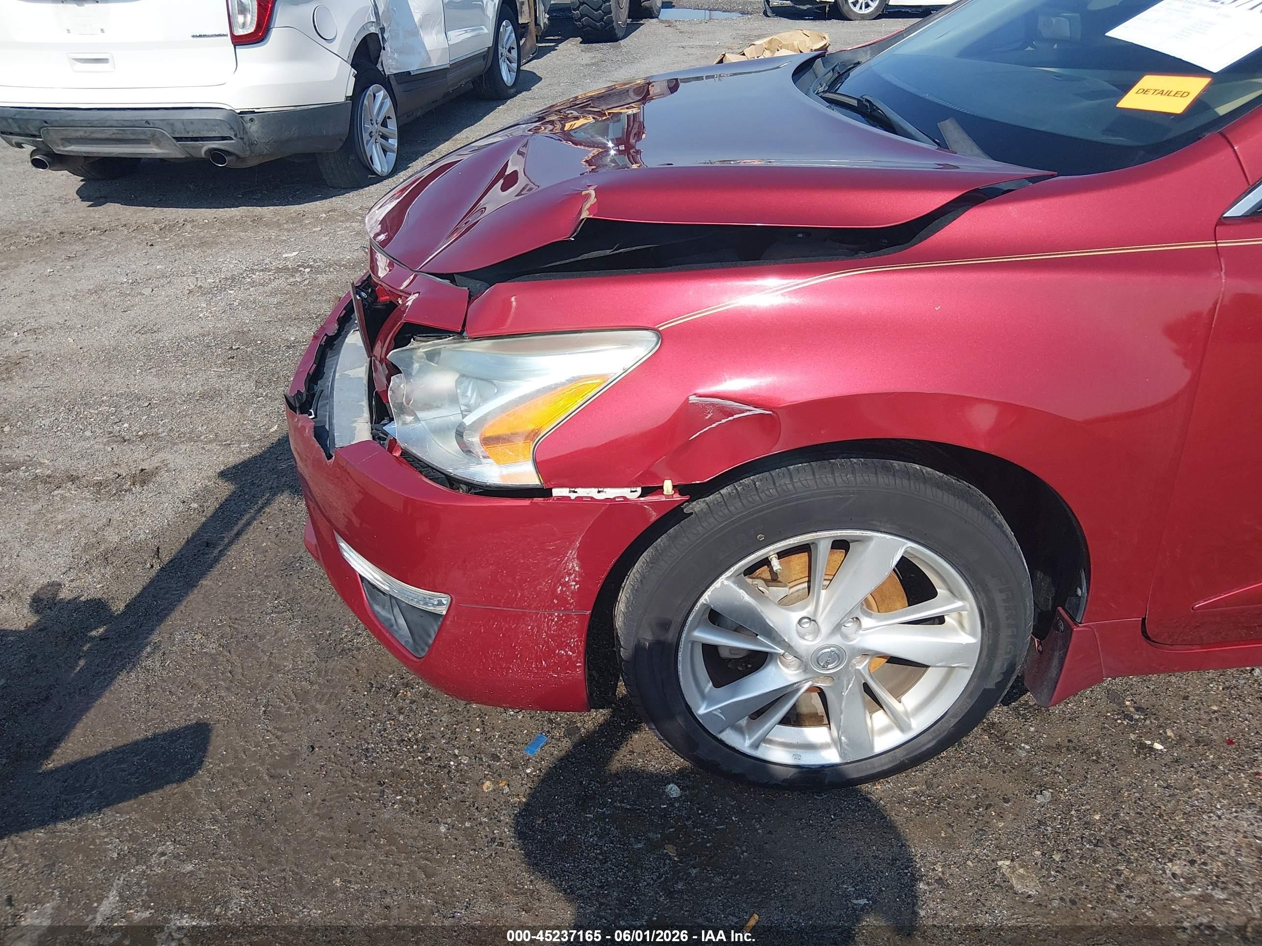 2013 Nissan Altima 2.5 Sl Red vin: 1N4AL3AP0DN507200