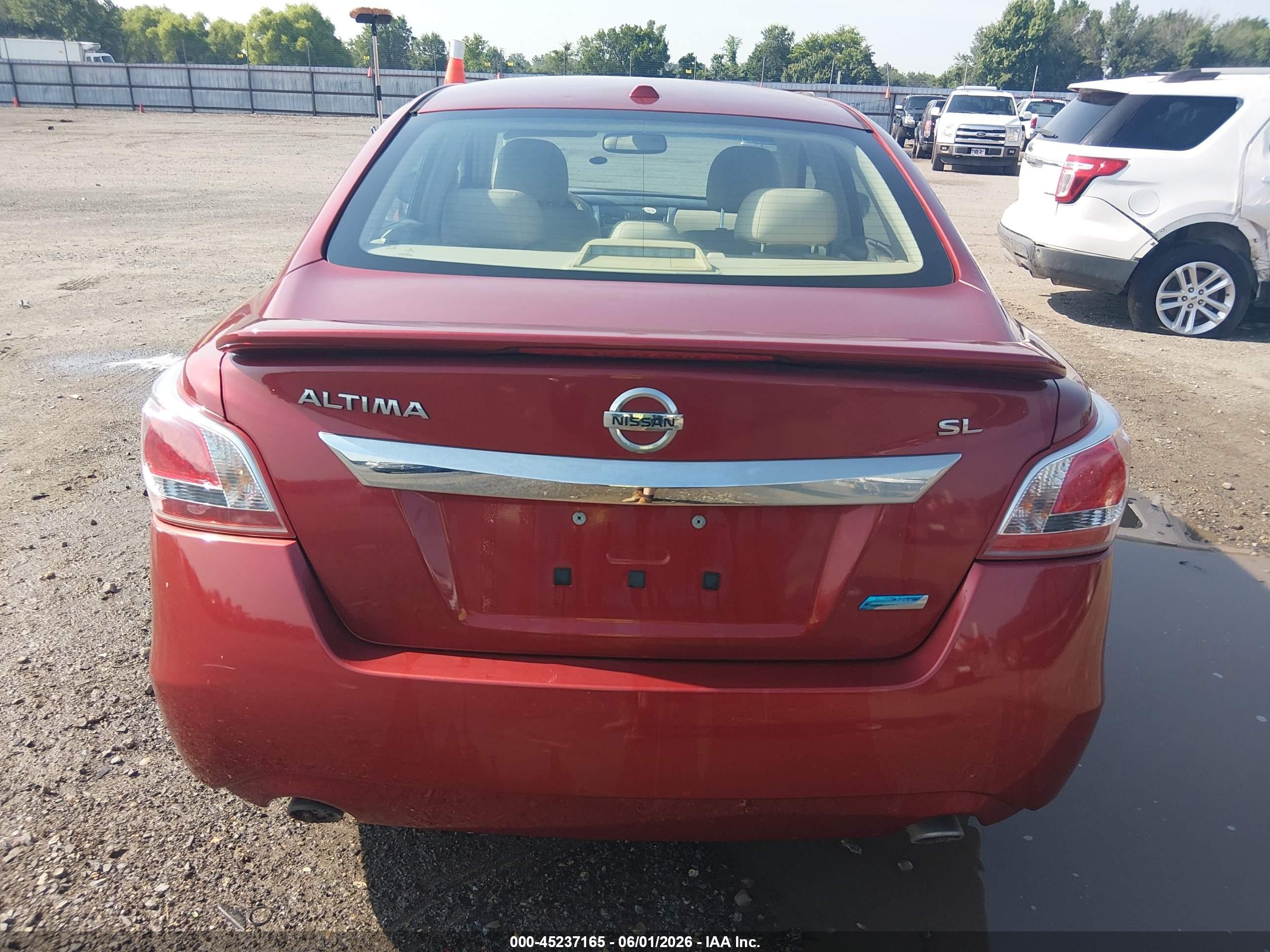 2013 Nissan Altima 2.5 Sl Red vin: 1N4AL3AP0DN507200