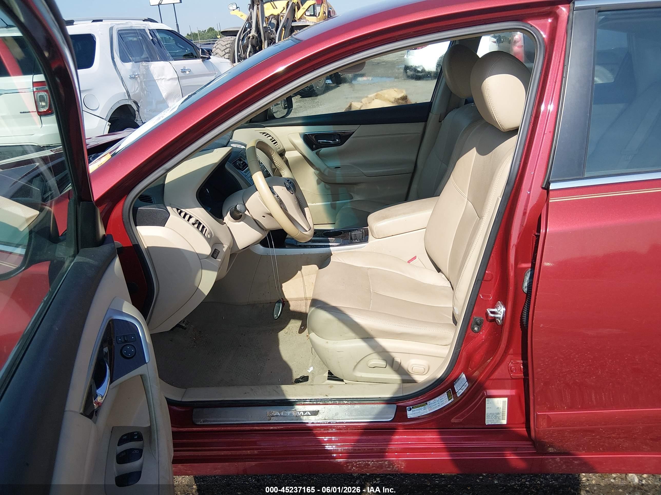 2013 Nissan Altima 2.5 Sl Red vin: 1N4AL3AP0DN507200