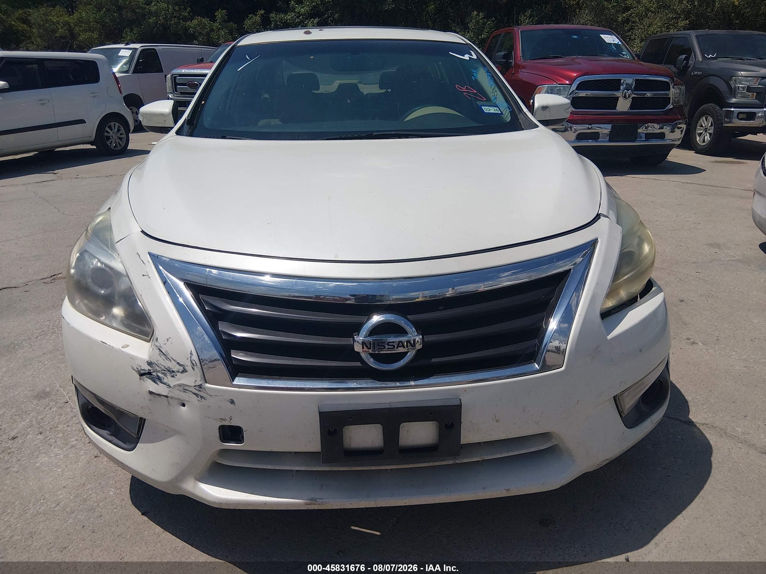 2013 Nissan Altima 2.5 Sl White vin: 1N4AL3AP0DN534817