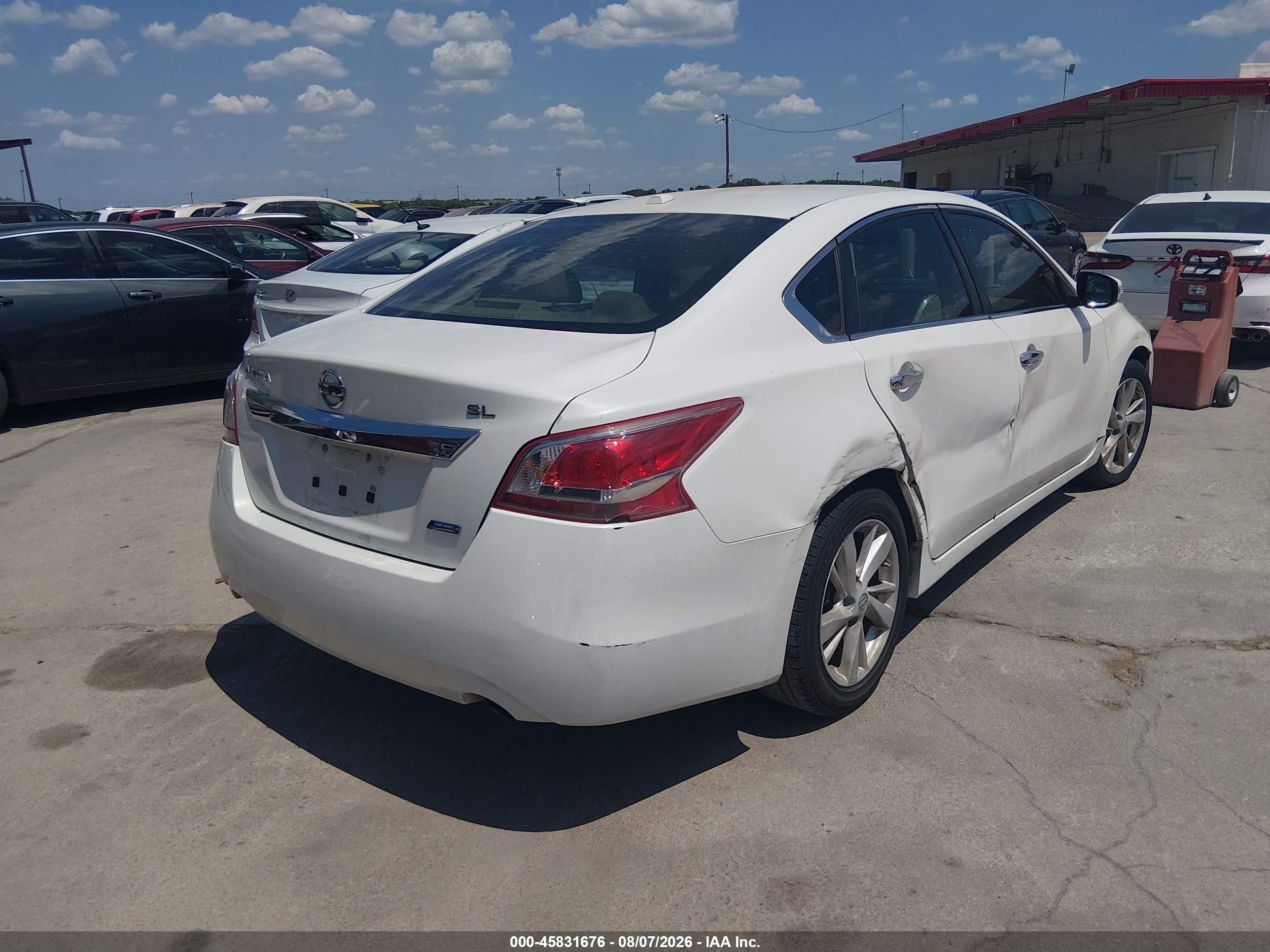 2013 Nissan Altima 2.5 Sl White vin: 1N4AL3AP0DN534817