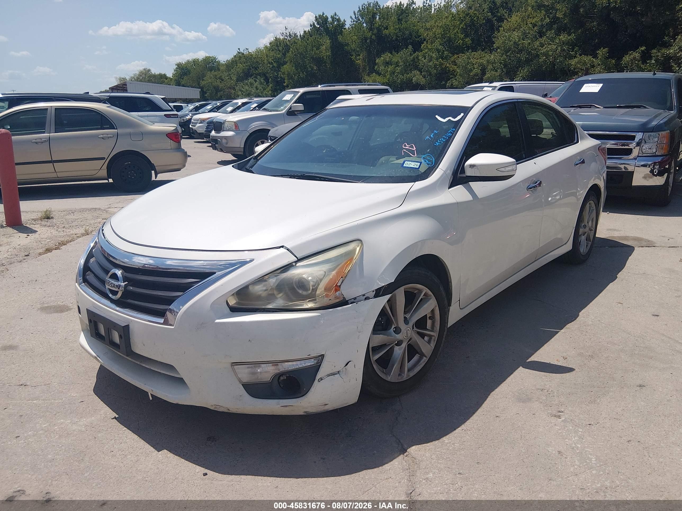 2013 Nissan Altima 2.5 Sl White vin: 1N4AL3AP0DN534817