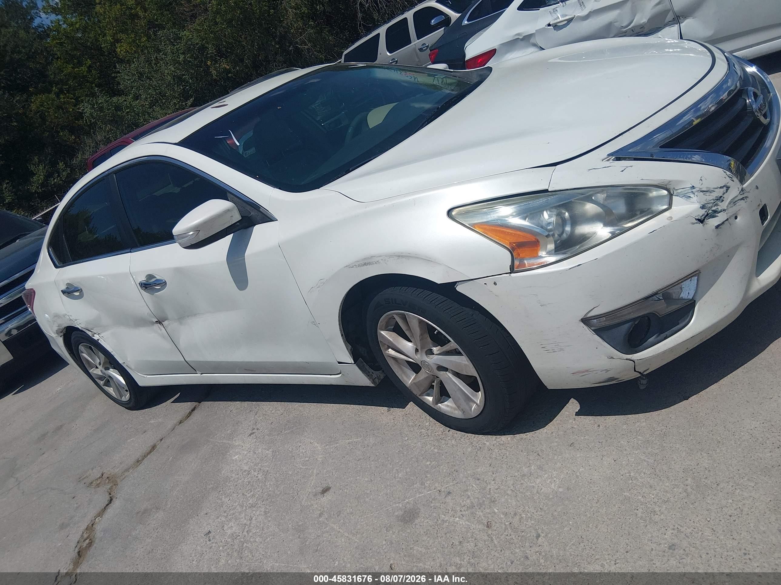 2013 Nissan Altima 2.5 Sl White vin: 1N4AL3AP0DN534817