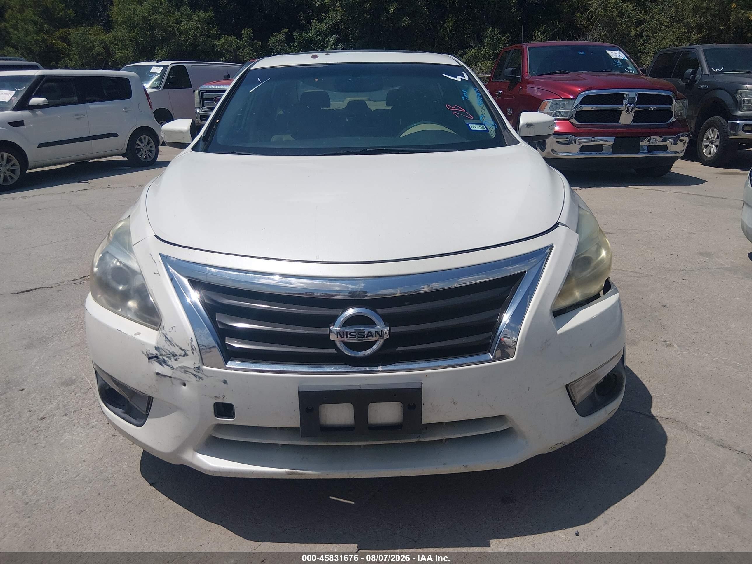 2013 Nissan Altima 2.5 Sl White vin: 1N4AL3AP0DN534817