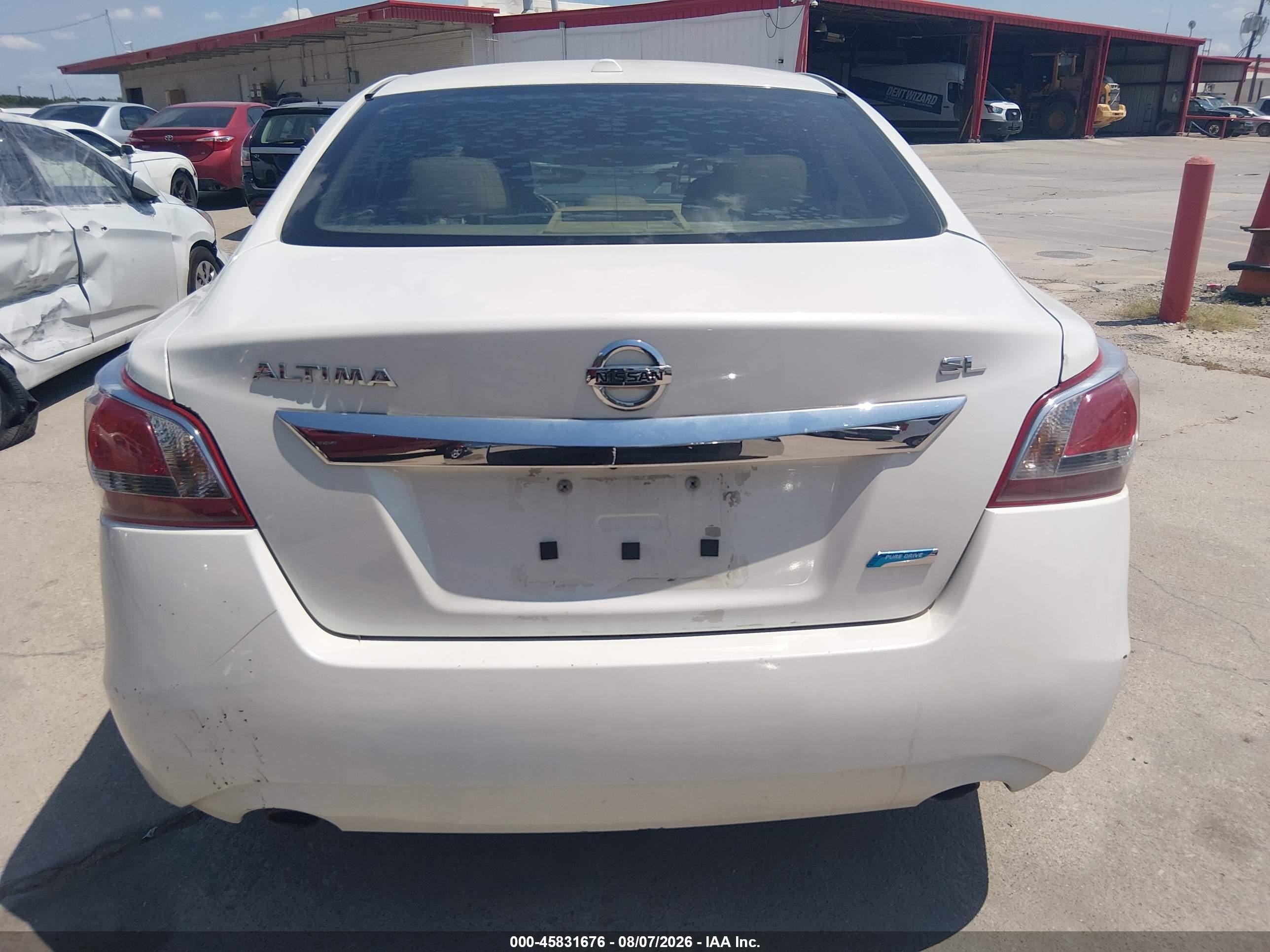 2013 Nissan Altima 2.5 Sl White vin: 1N4AL3AP0DN534817