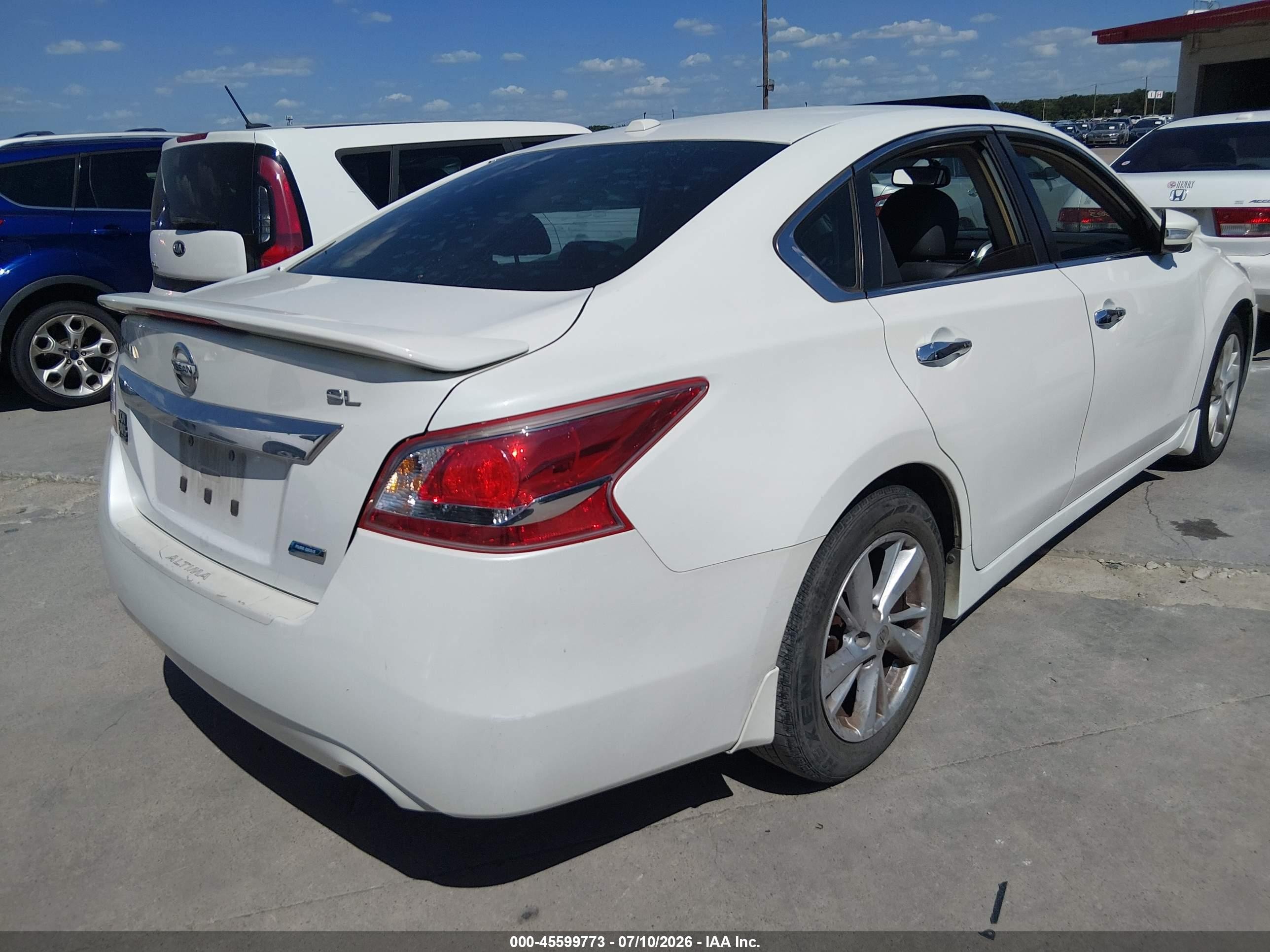 2013 Nissan Altima 2.5 Sl White vin: 1N4AL3AP0DN538947