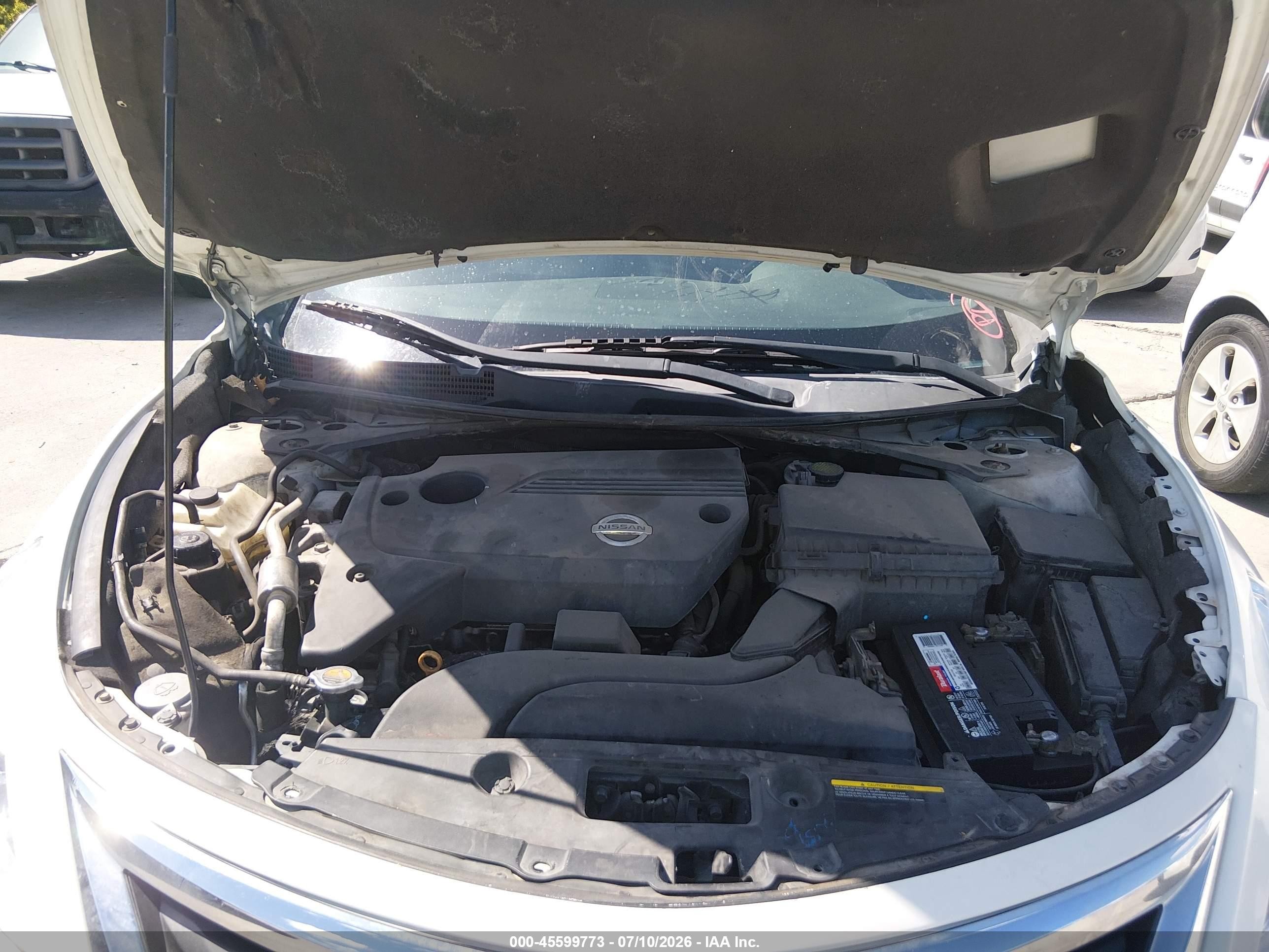 2013 Nissan Altima 2.5 Sl White vin: 1N4AL3AP0DN538947