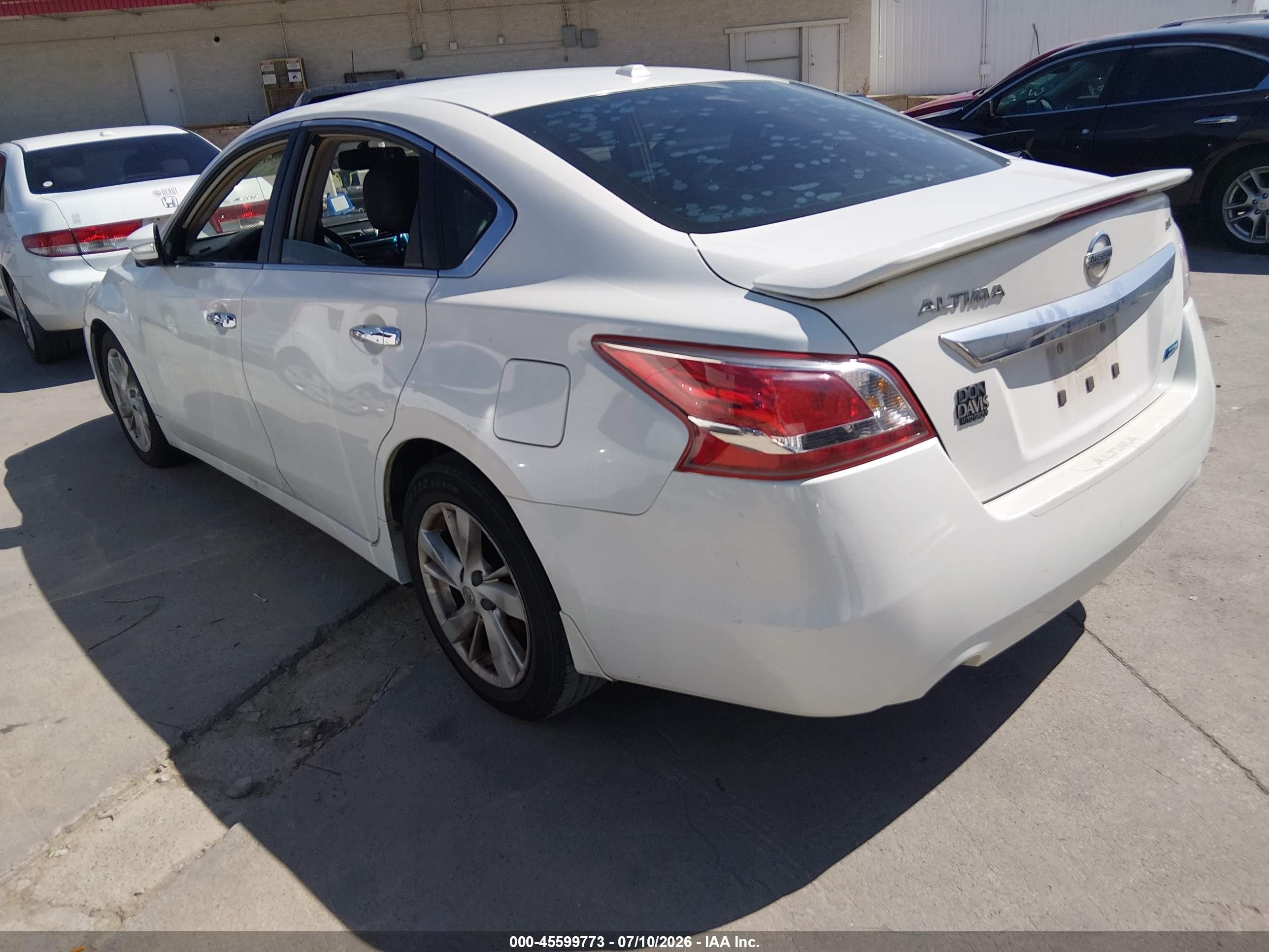 2013 Nissan Altima 2.5 Sl White vin: 1N4AL3AP0DN538947