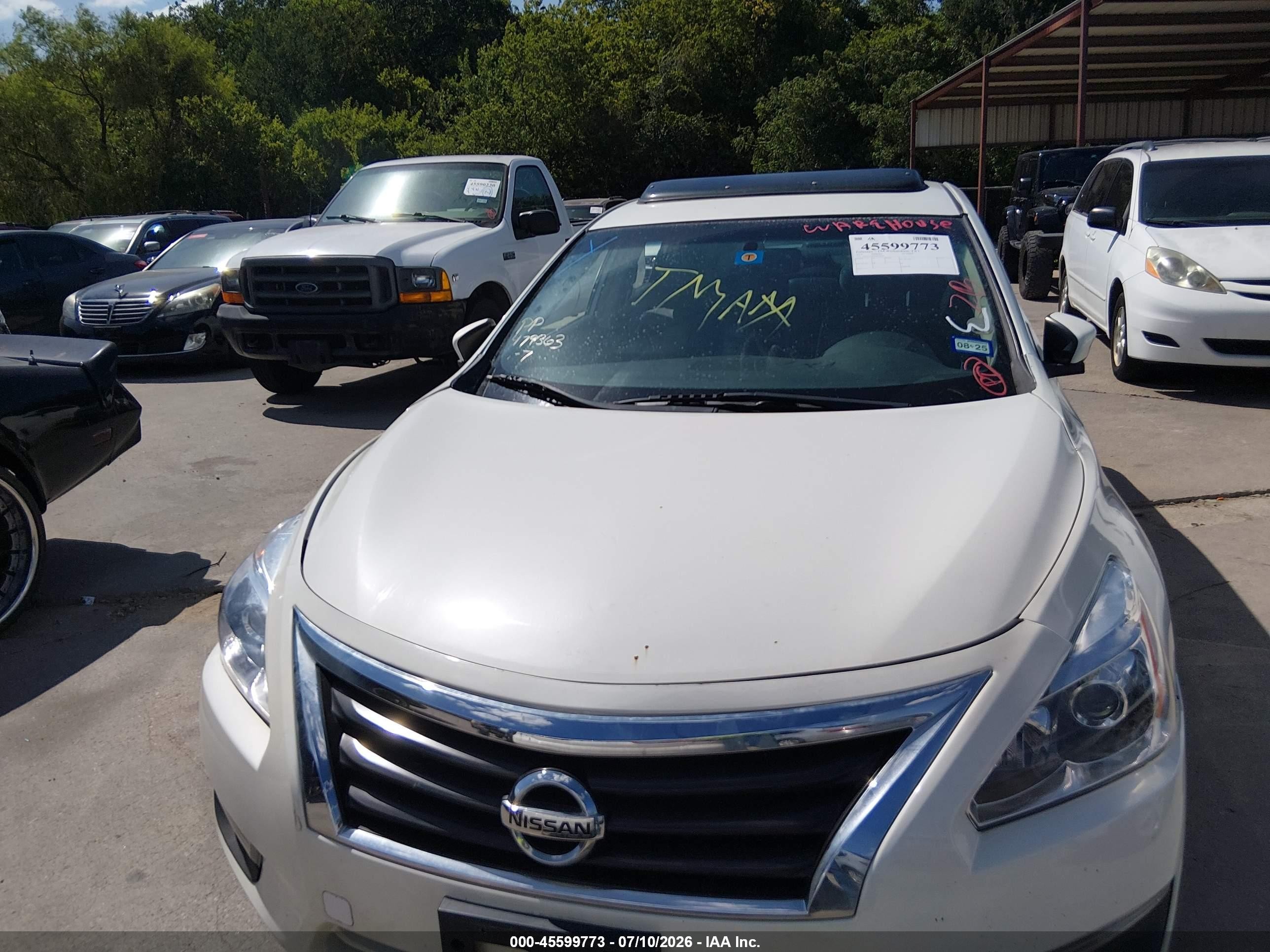 2013 Nissan Altima 2.5 Sl White vin: 1N4AL3AP0DN538947