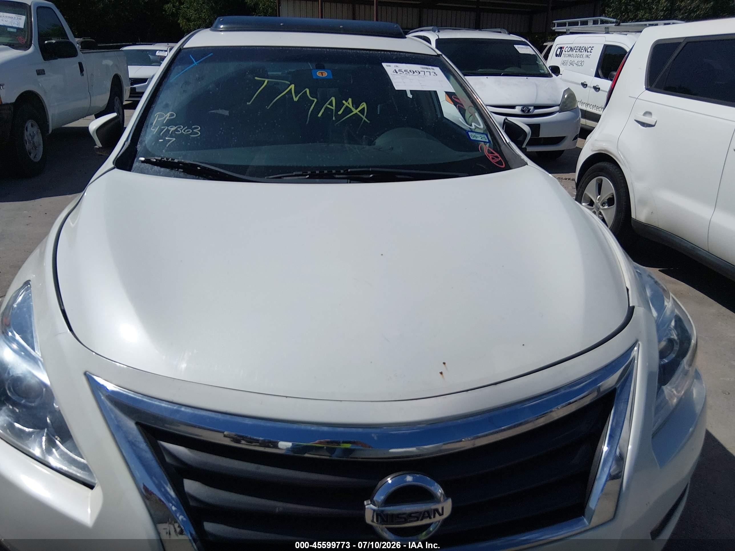2013 Nissan Altima 2.5 Sl White vin: 1N4AL3AP0DN538947
