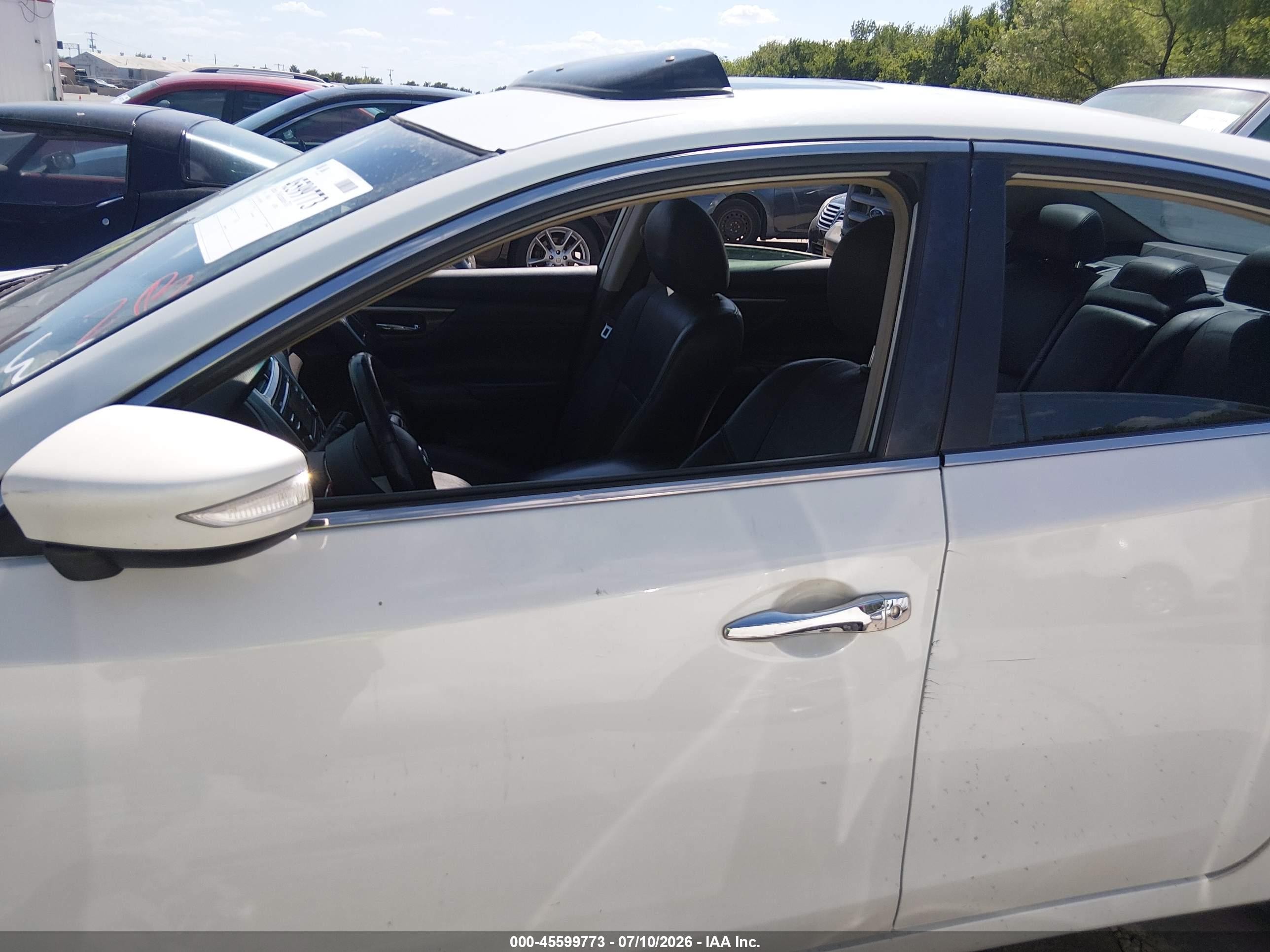 2013 Nissan Altima 2.5 Sl White vin: 1N4AL3AP0DN538947