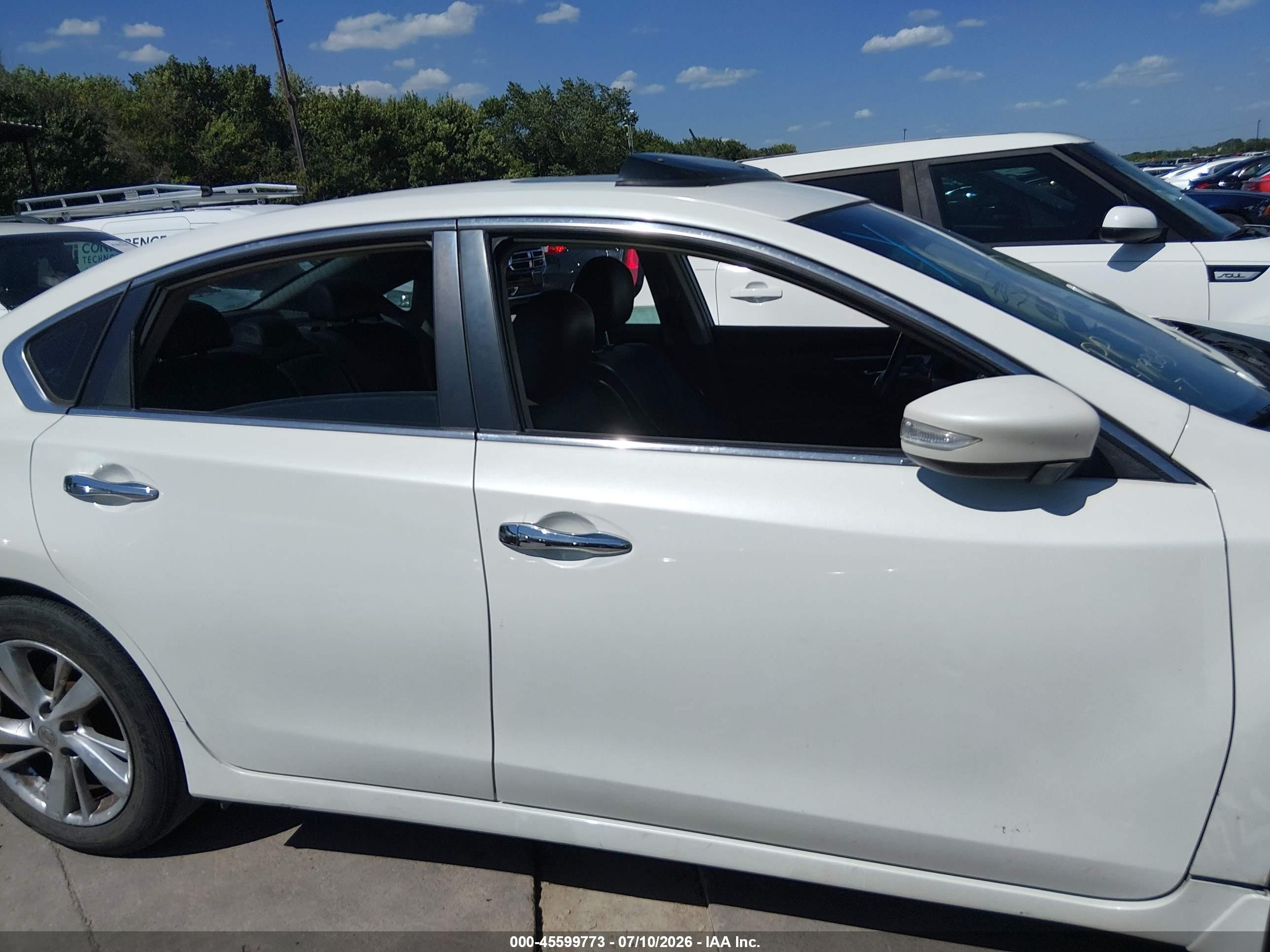 2013 Nissan Altima 2.5 Sl White vin: 1N4AL3AP0DN538947