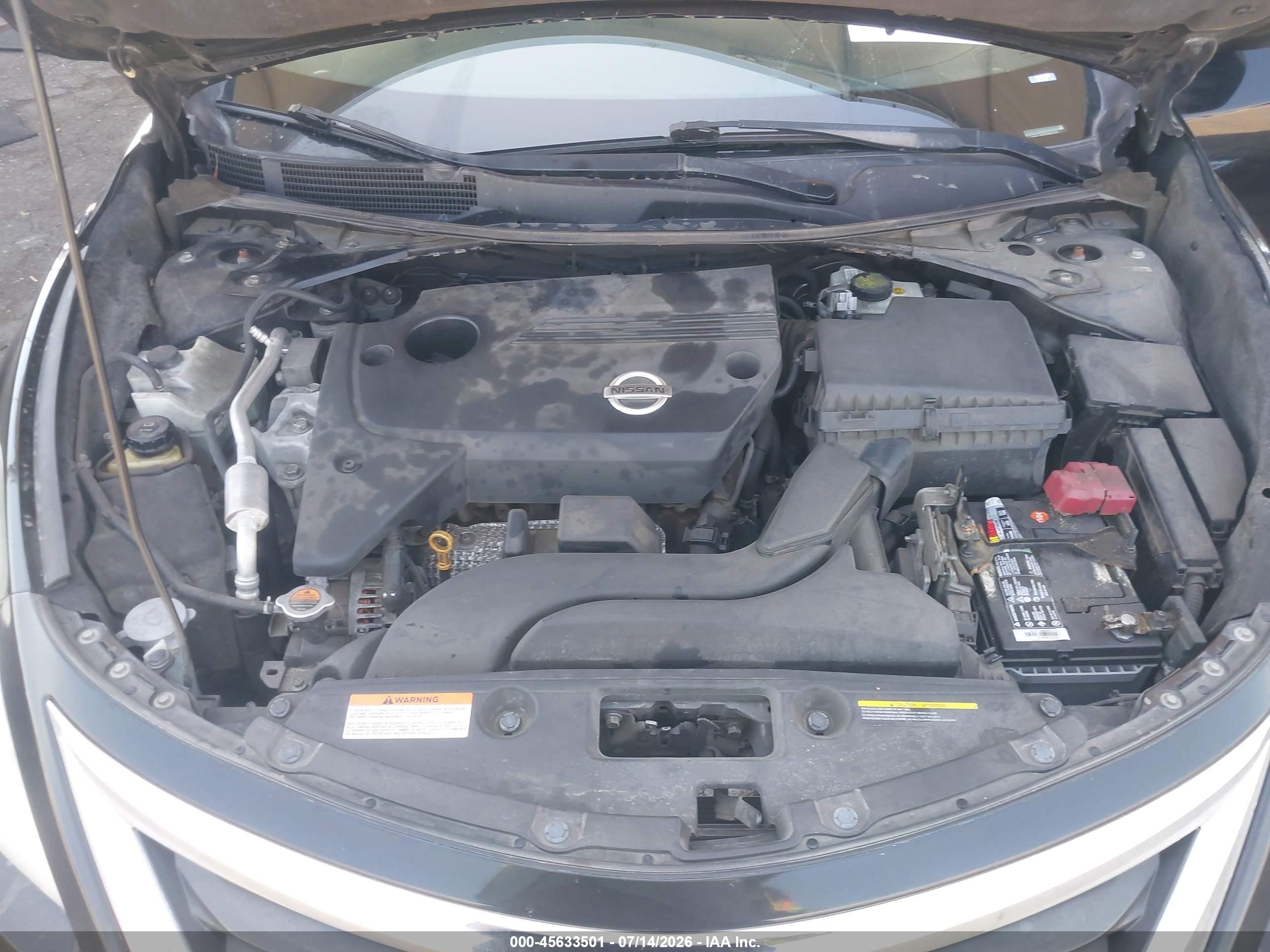 2013 Nissan Altima 2.5 S Black vin: 1N4AL3AP0DN541279