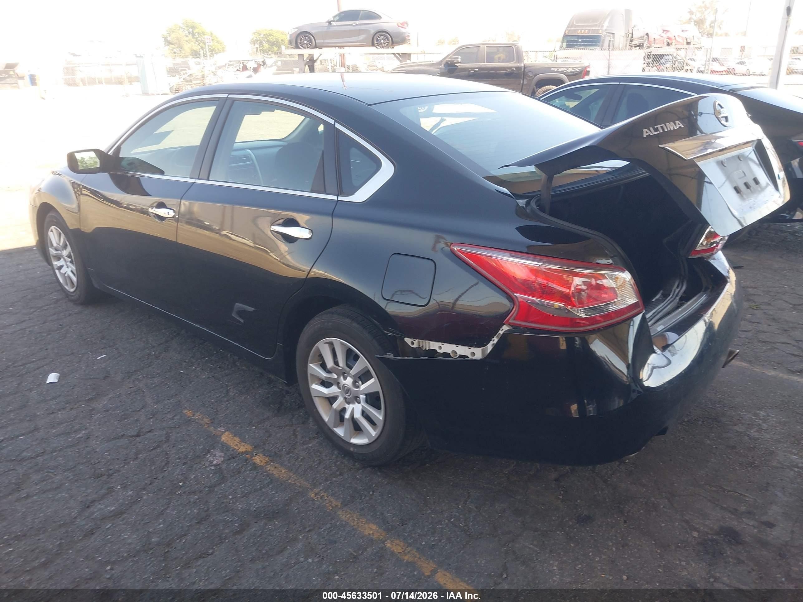 2013 Nissan Altima 2.5 S Black vin: 1N4AL3AP0DN541279