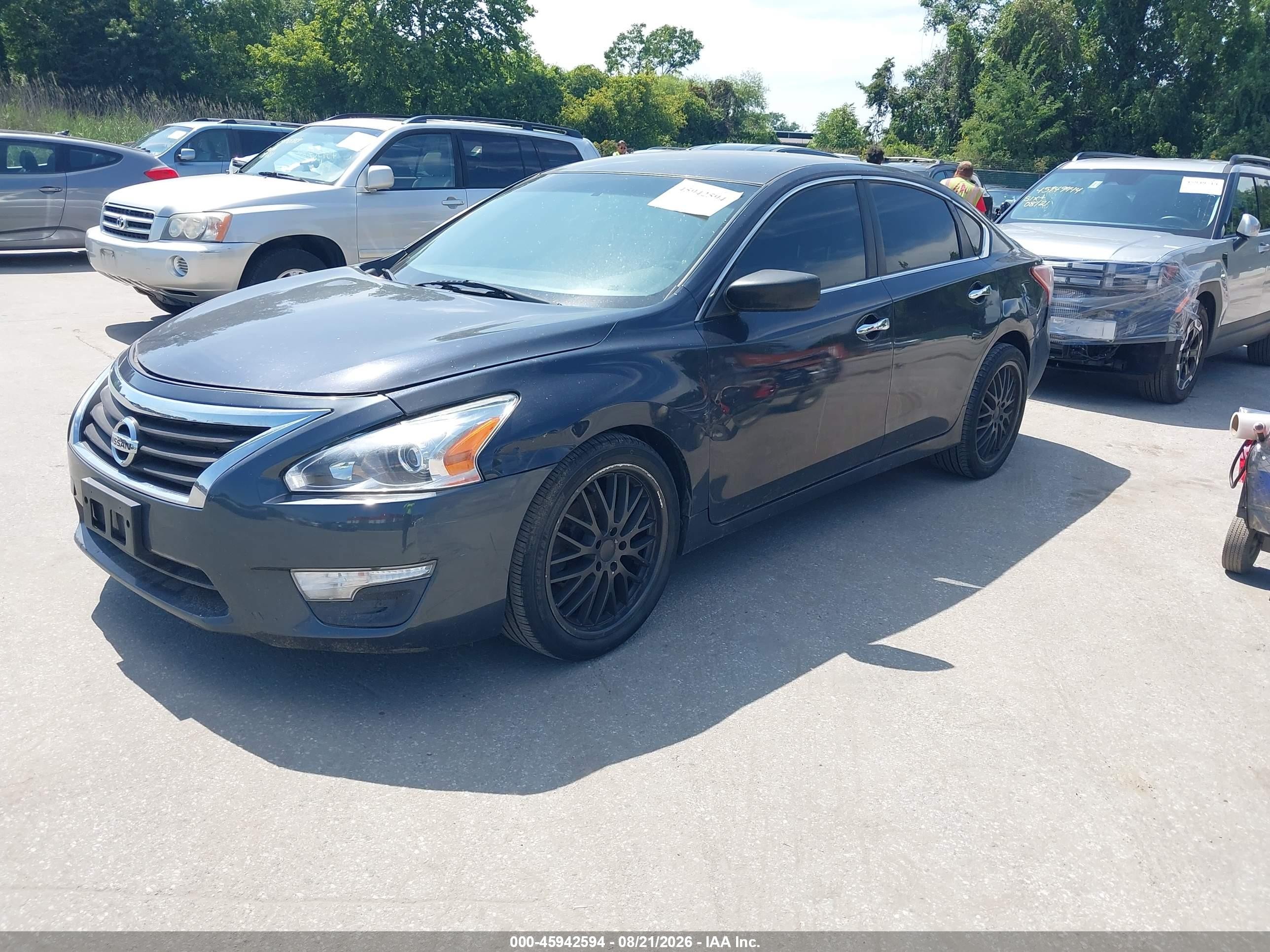 2013 Nissan Altima 2.5 S Black vin: 1N4AL3AP0DN558244