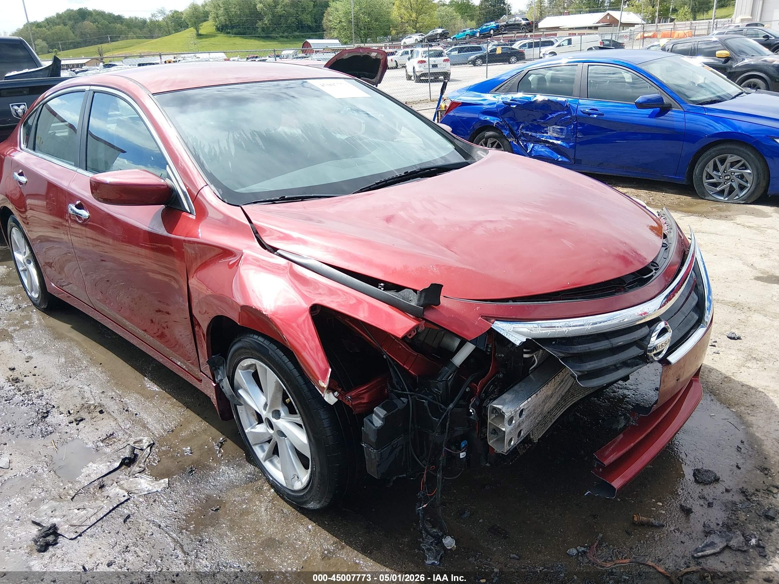 2014 Nissan Altima 2.5 Sv Red vin: 1N4AL3AP0EC100698