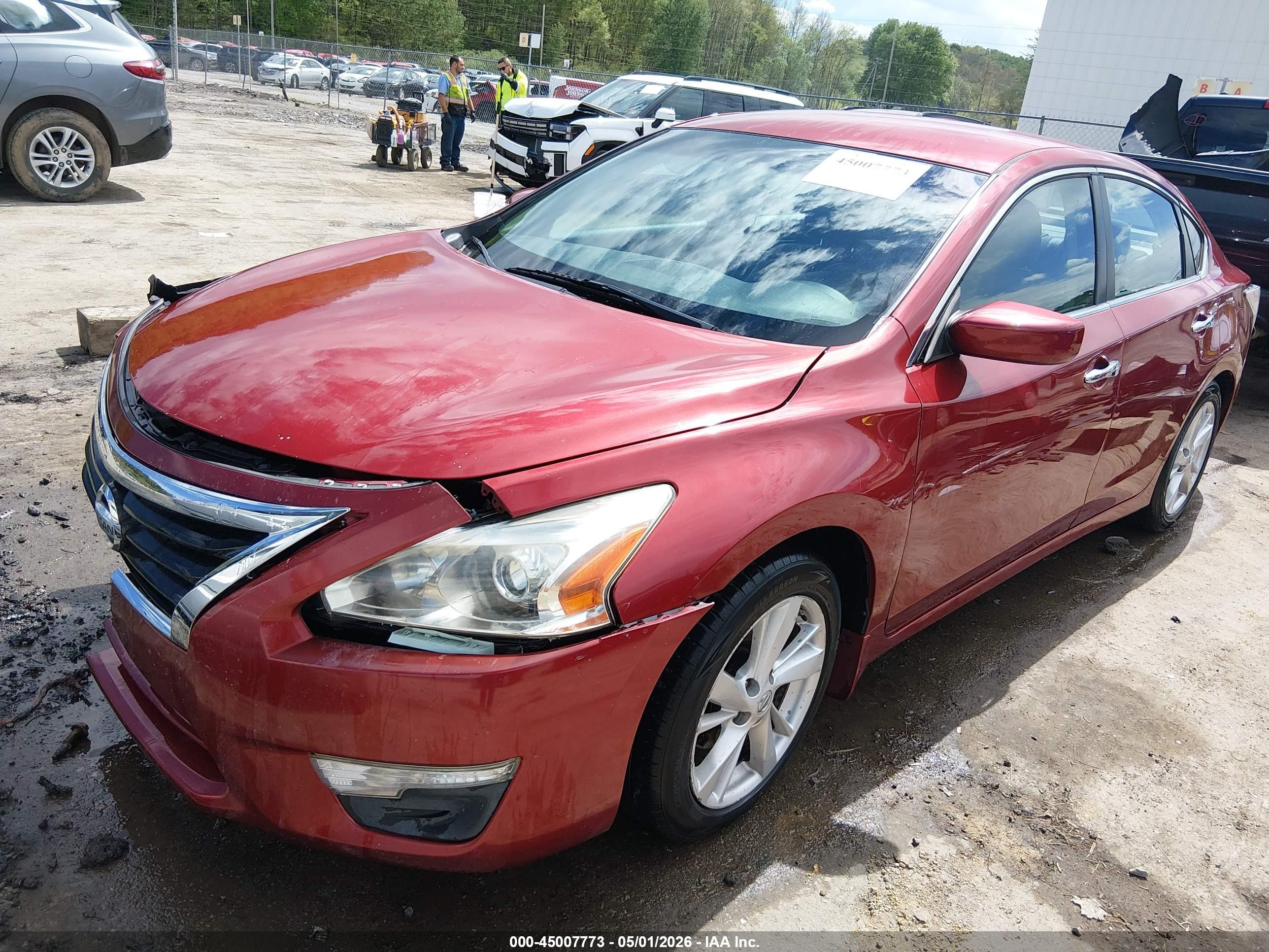 2014 Nissan Altima 2.5 Sv Red vin: 1N4AL3AP0EC100698