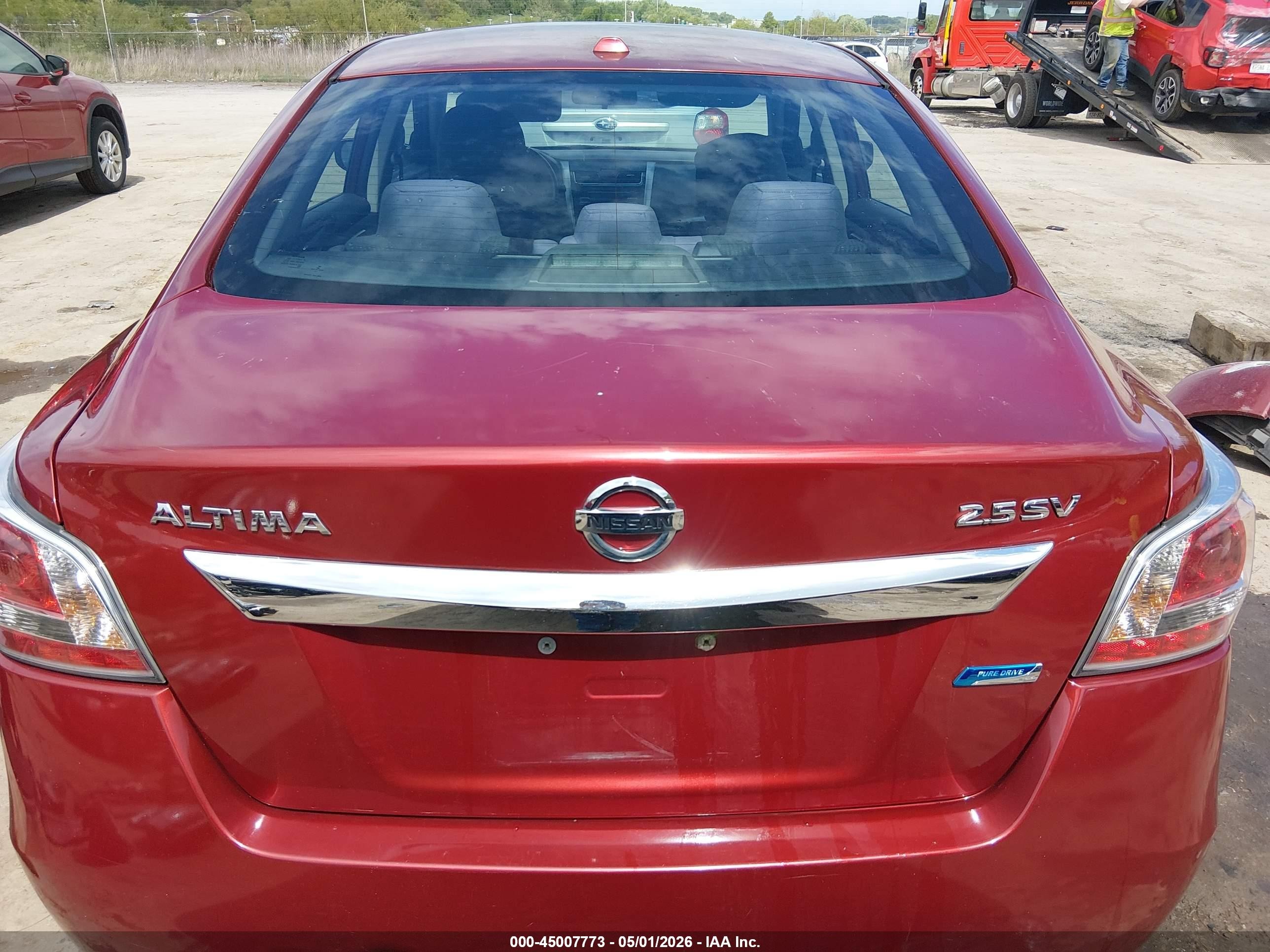 2014 Nissan Altima 2.5 Sv Red vin: 1N4AL3AP0EC100698