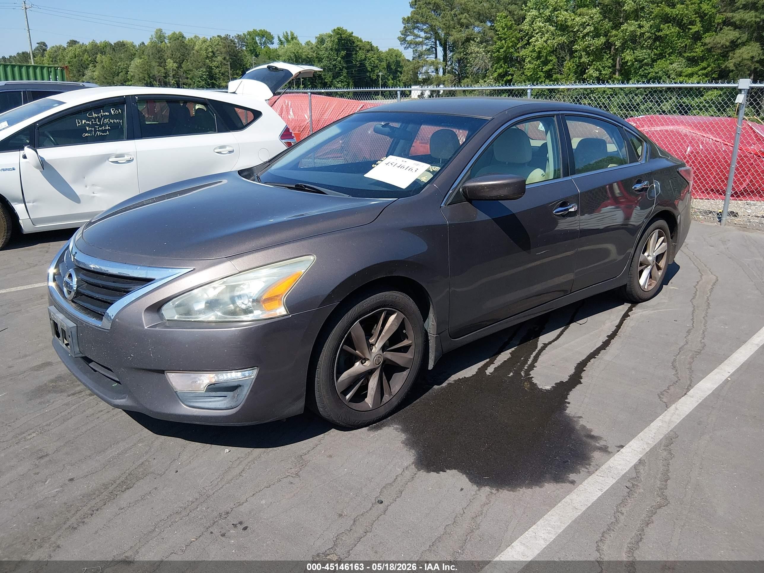 2014 Nissan Altima 2.5 Sv Gray vin: 1N4AL3AP0EC100801