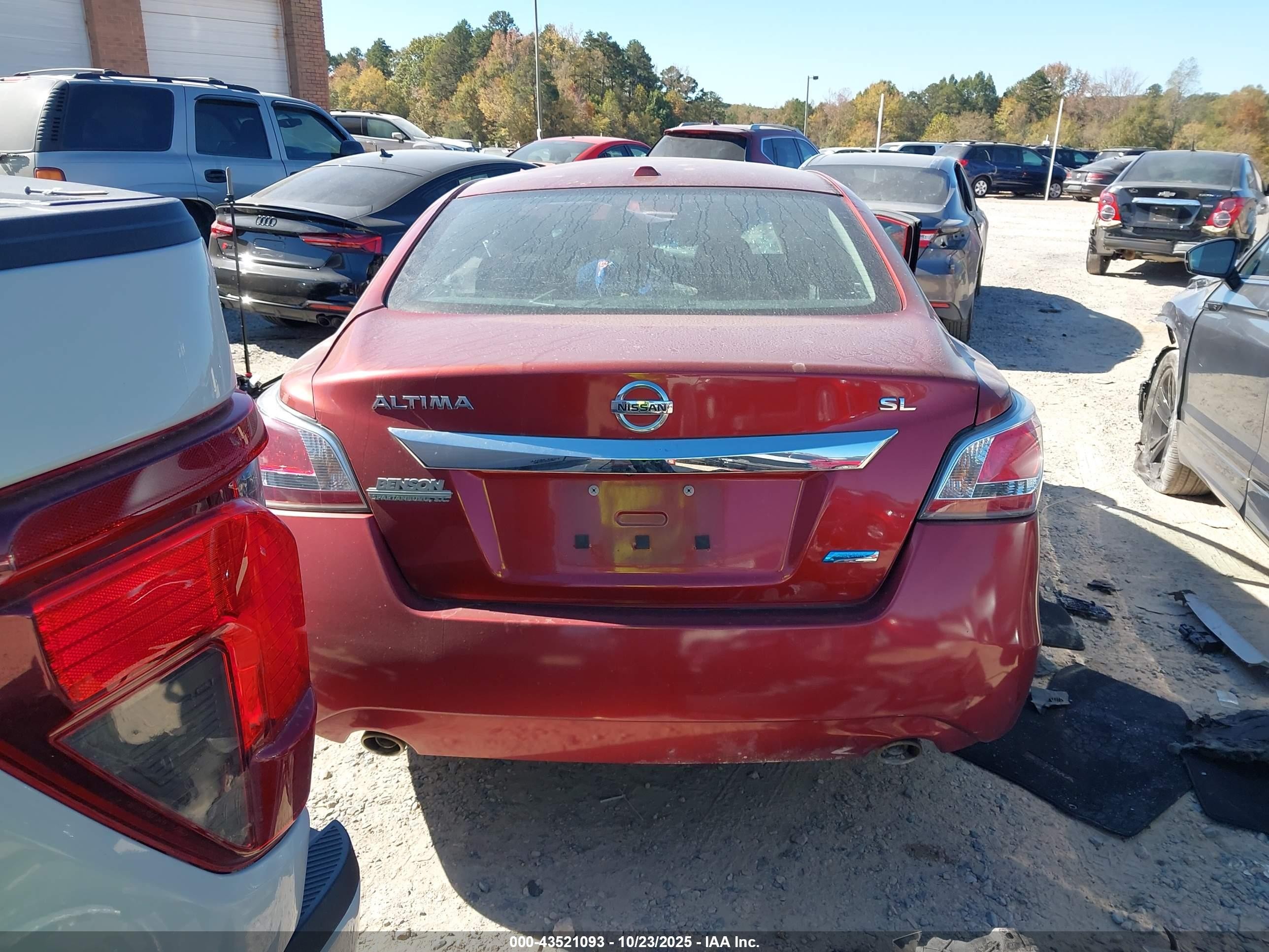 2014 Nissan Altima 2.5 Sl Красный vin: 1N4AL3AP0EC104864