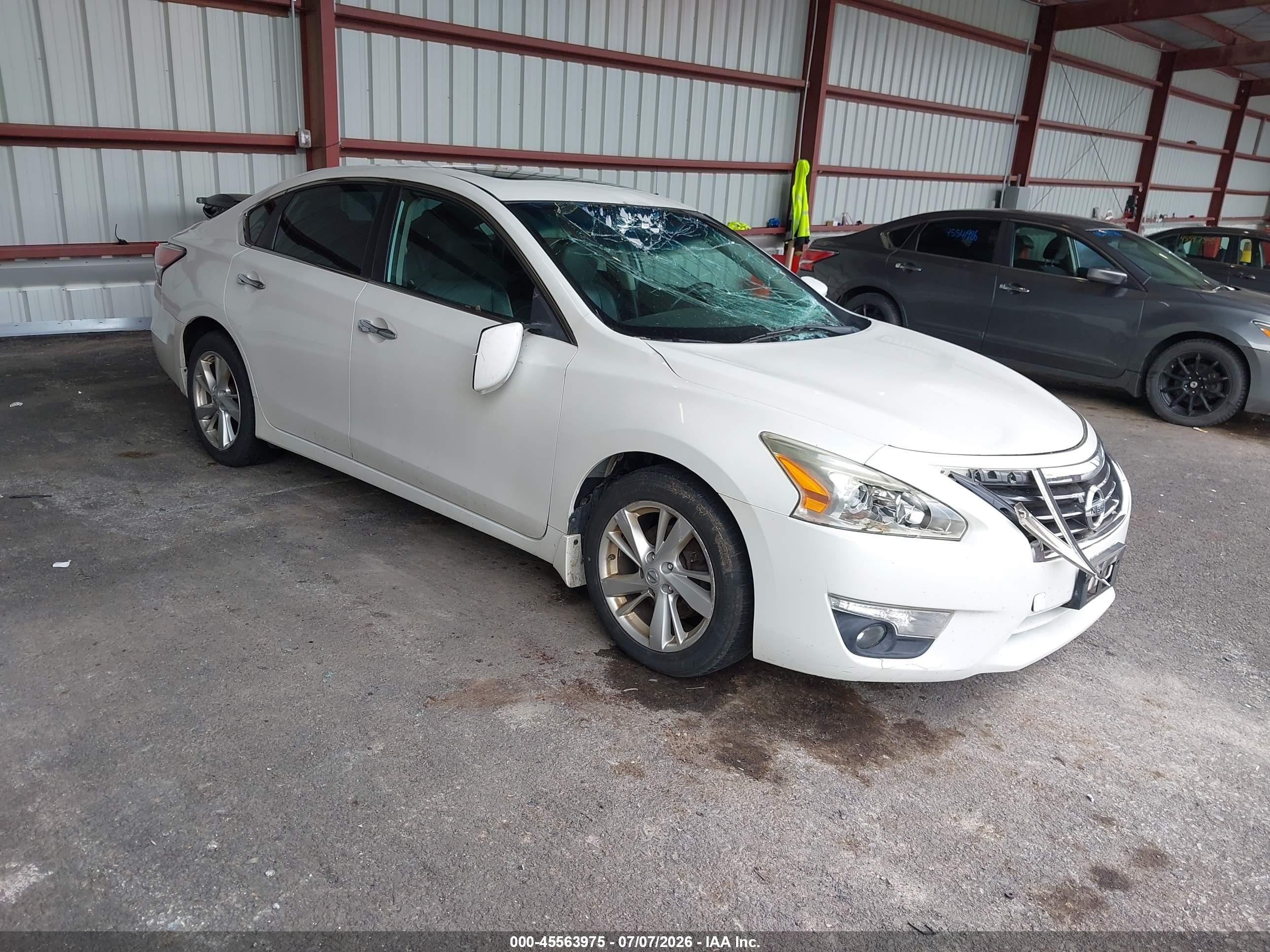 2014 Nissan Altima 2.5 Sl White vin: 1N4AL3AP0EC121759