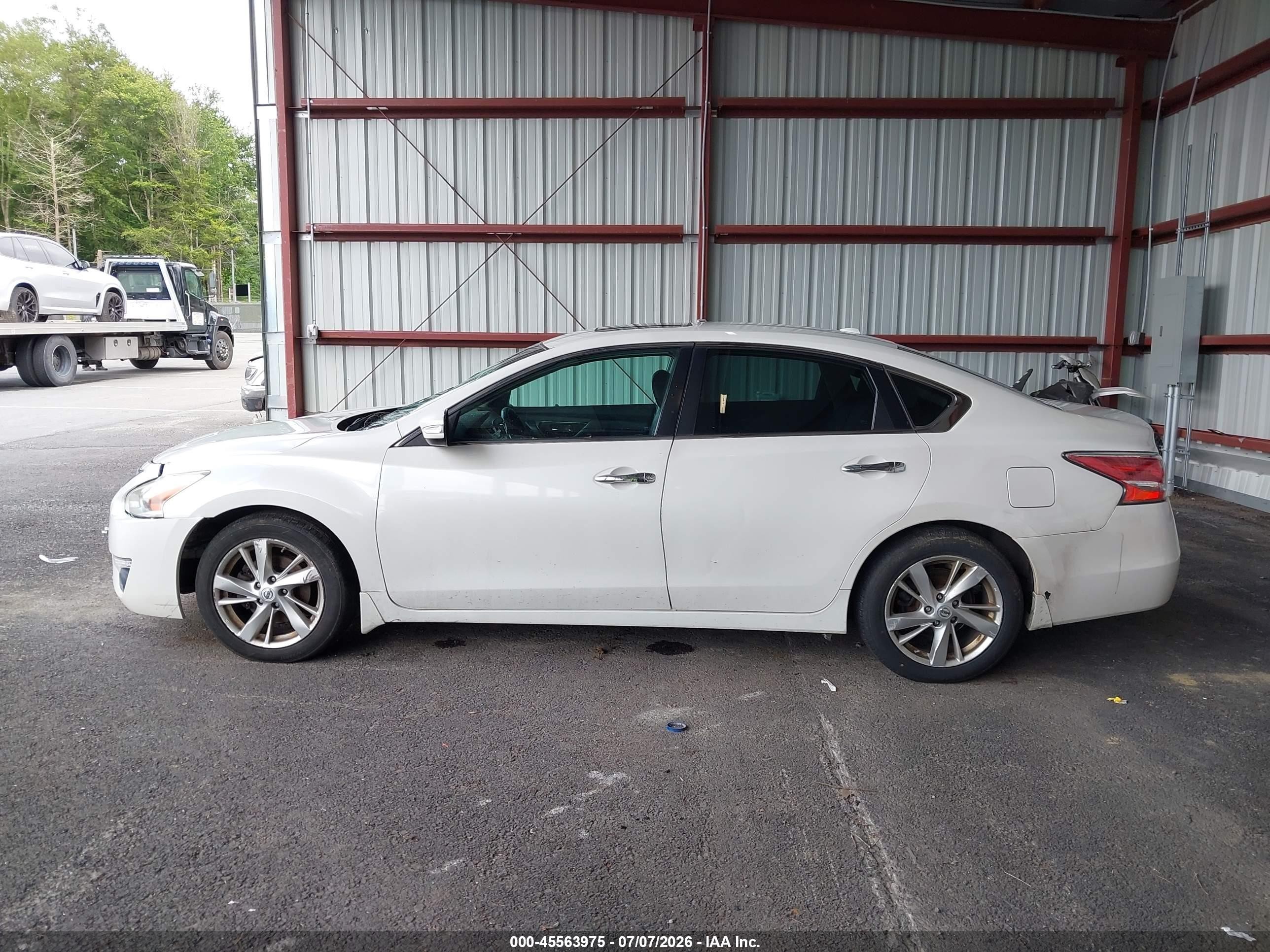 2014 Nissan Altima 2.5 Sl White vin: 1N4AL3AP0EC121759