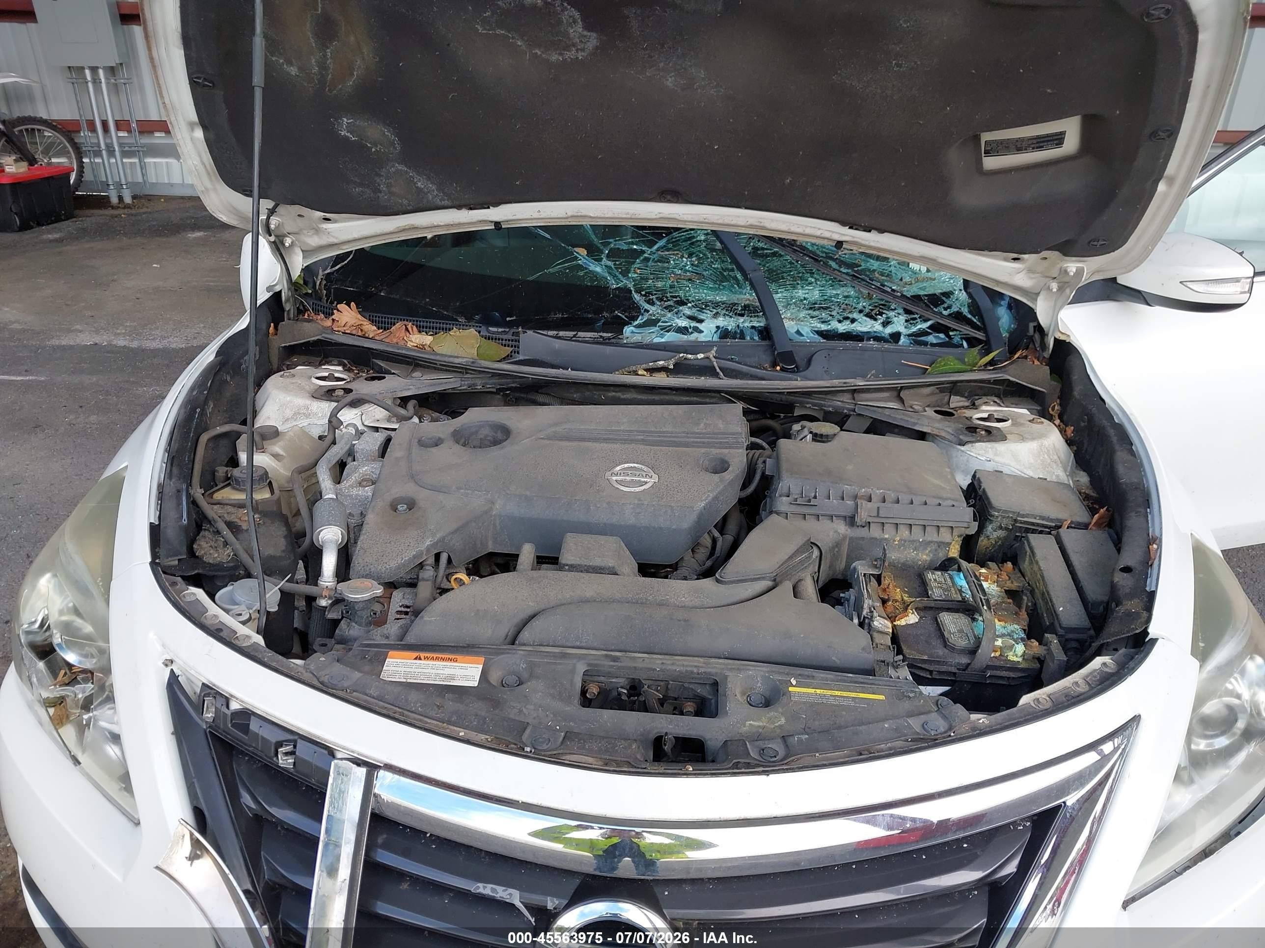 2014 Nissan Altima 2.5 Sl White vin: 1N4AL3AP0EC121759
