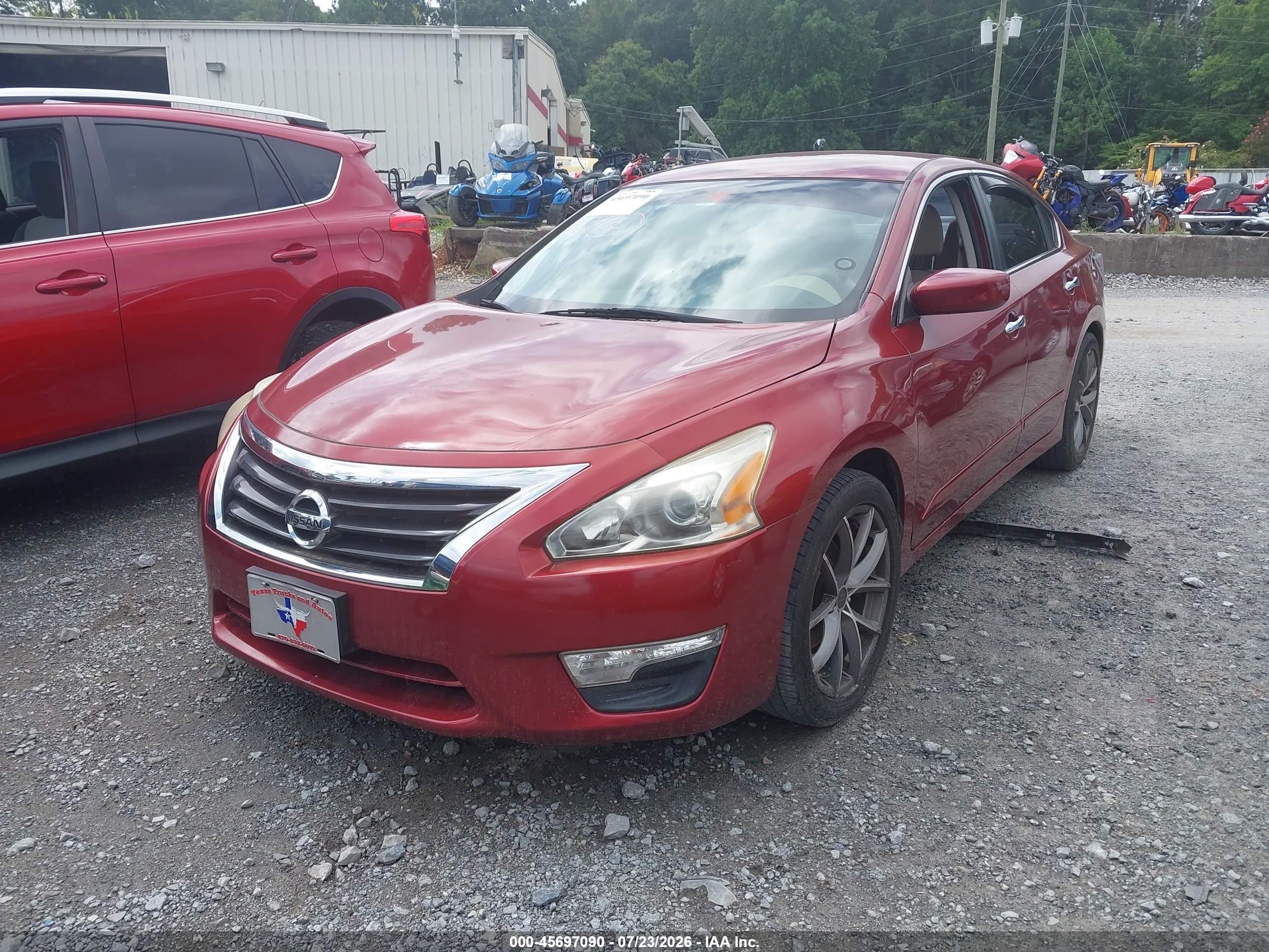 2014 Nissan Altima 2.5 S Красный vin: 1N4AL3AP0EC141588