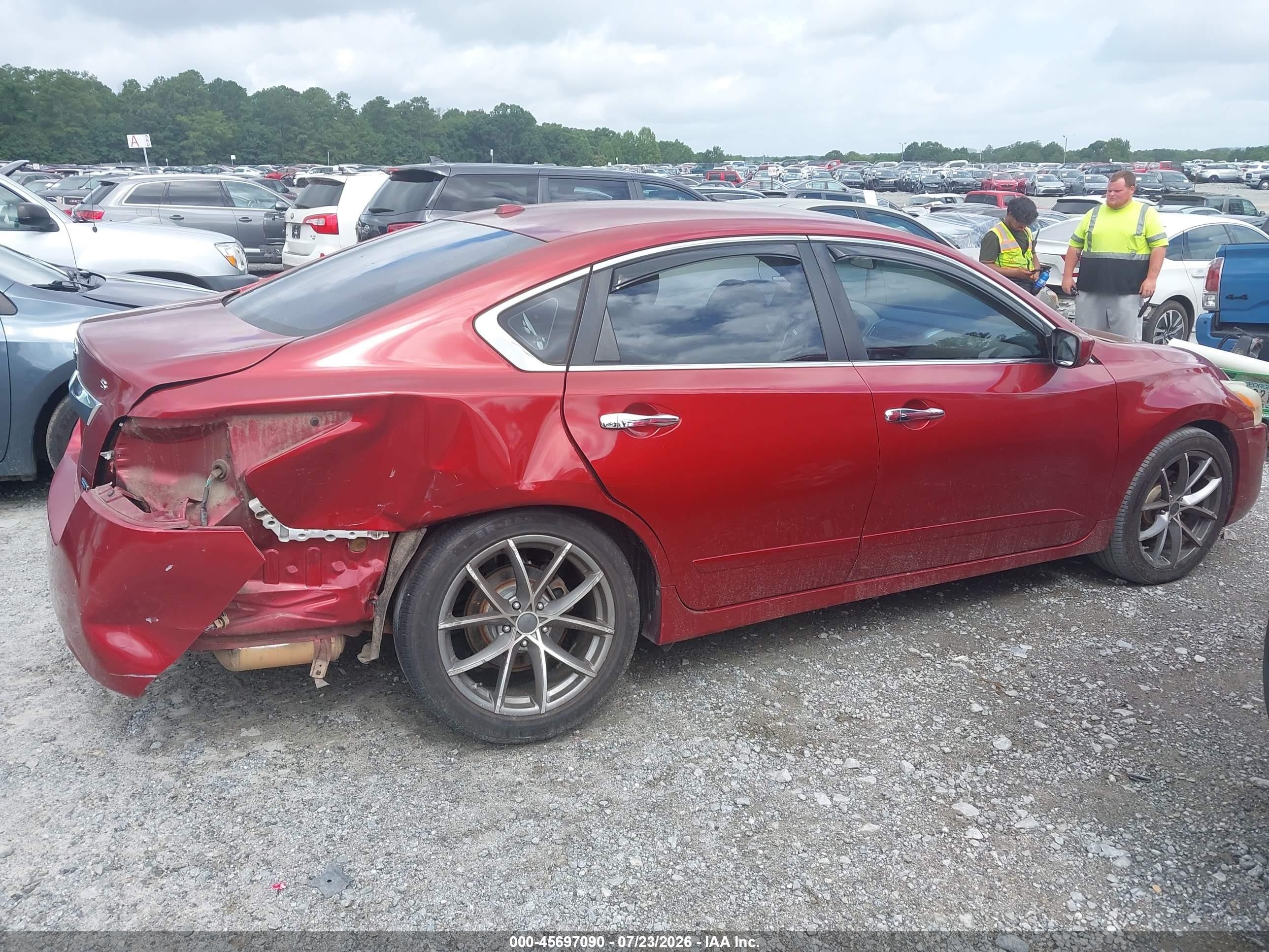 2014 Nissan Altima 2.5 S Красный vin: 1N4AL3AP0EC141588