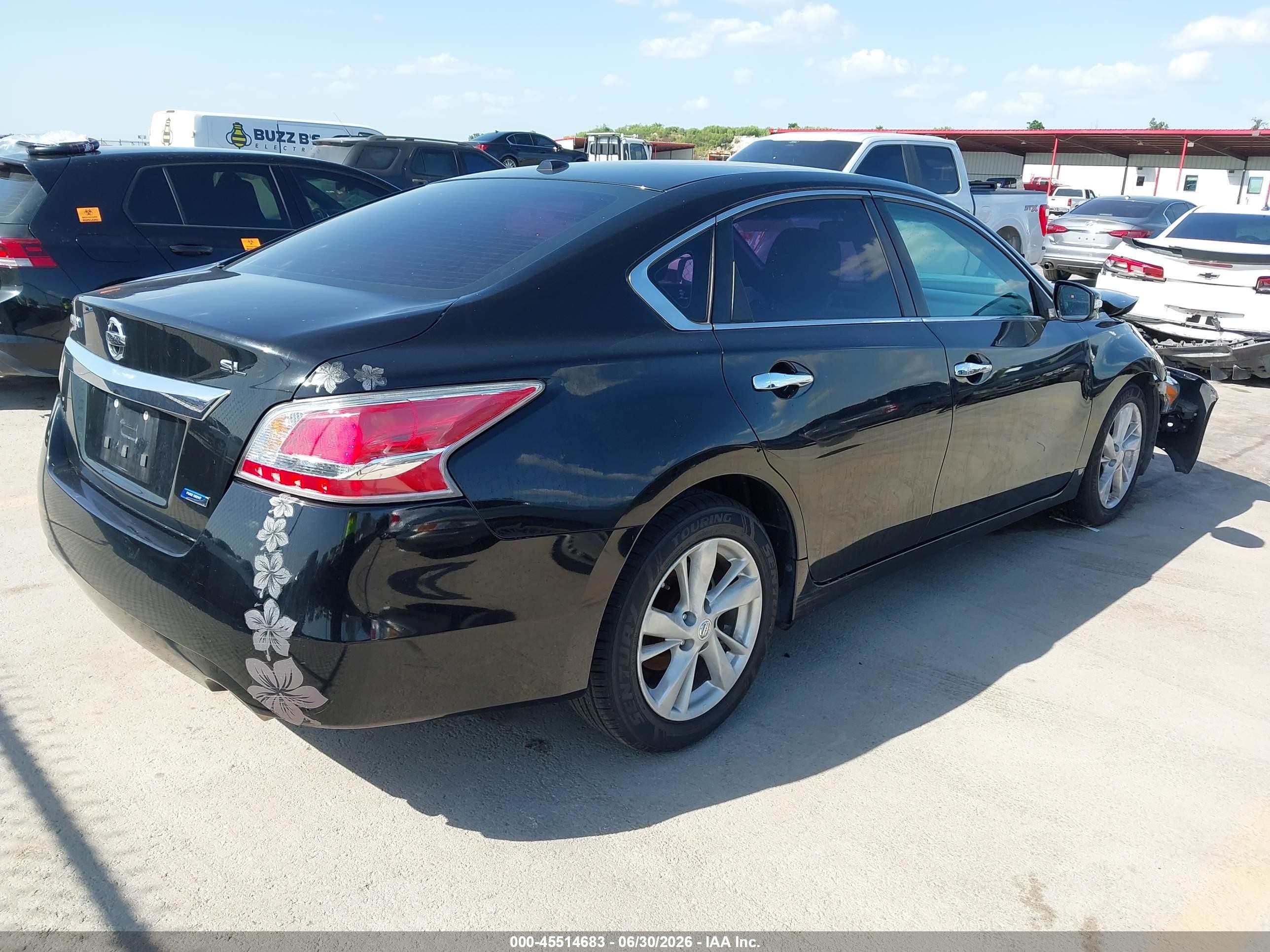 2014 Nissan Altima 2.5 Sl Black vin: 1N4AL3AP0EC143552