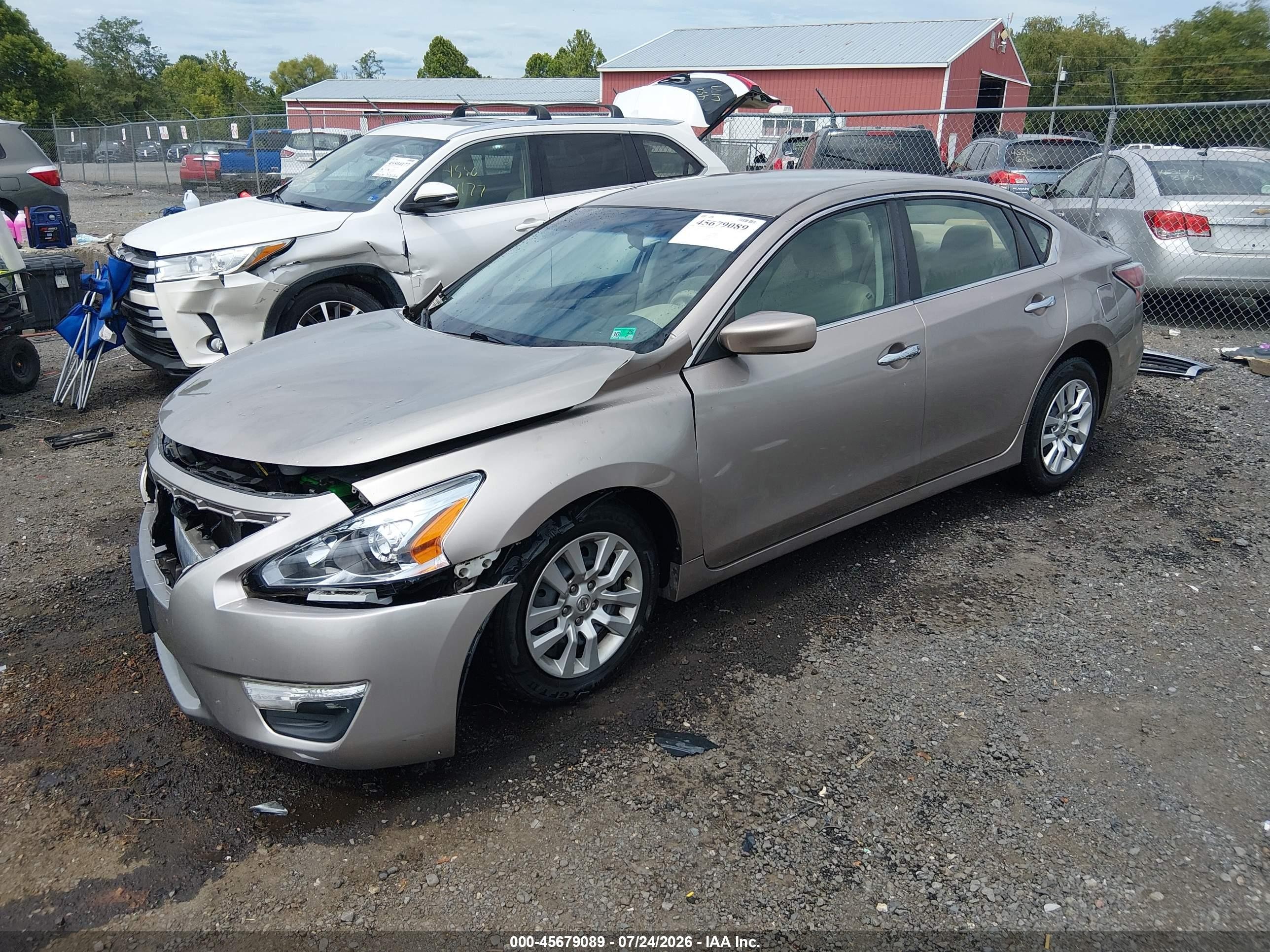 2014 Nissan Altima 2.5 S Beige vin: 1N4AL3AP0EC169729