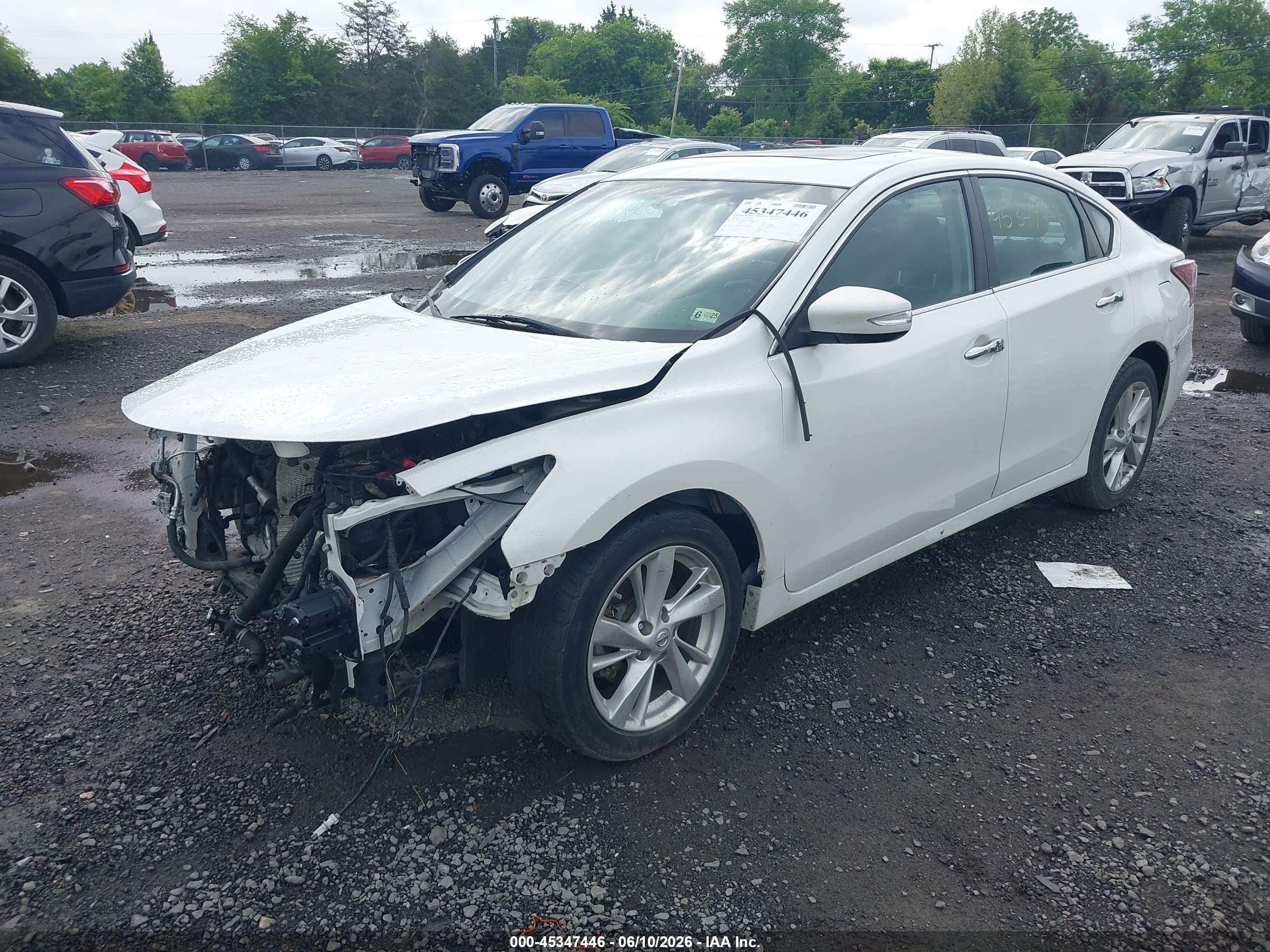 2014 Nissan Altima 2.5 Sl Белый vin: 1N4AL3AP0EC170086