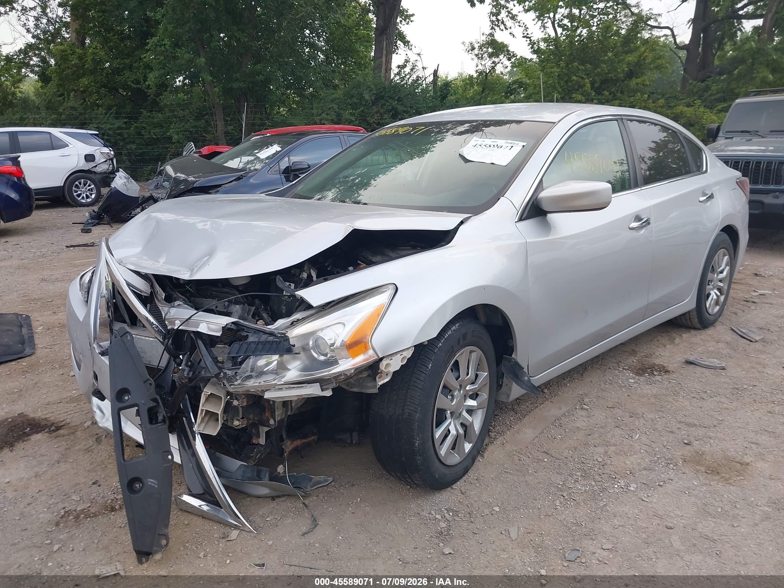 2014 Nissan Altima 2.5 S Silver vin: 1N4AL3AP0EC170864