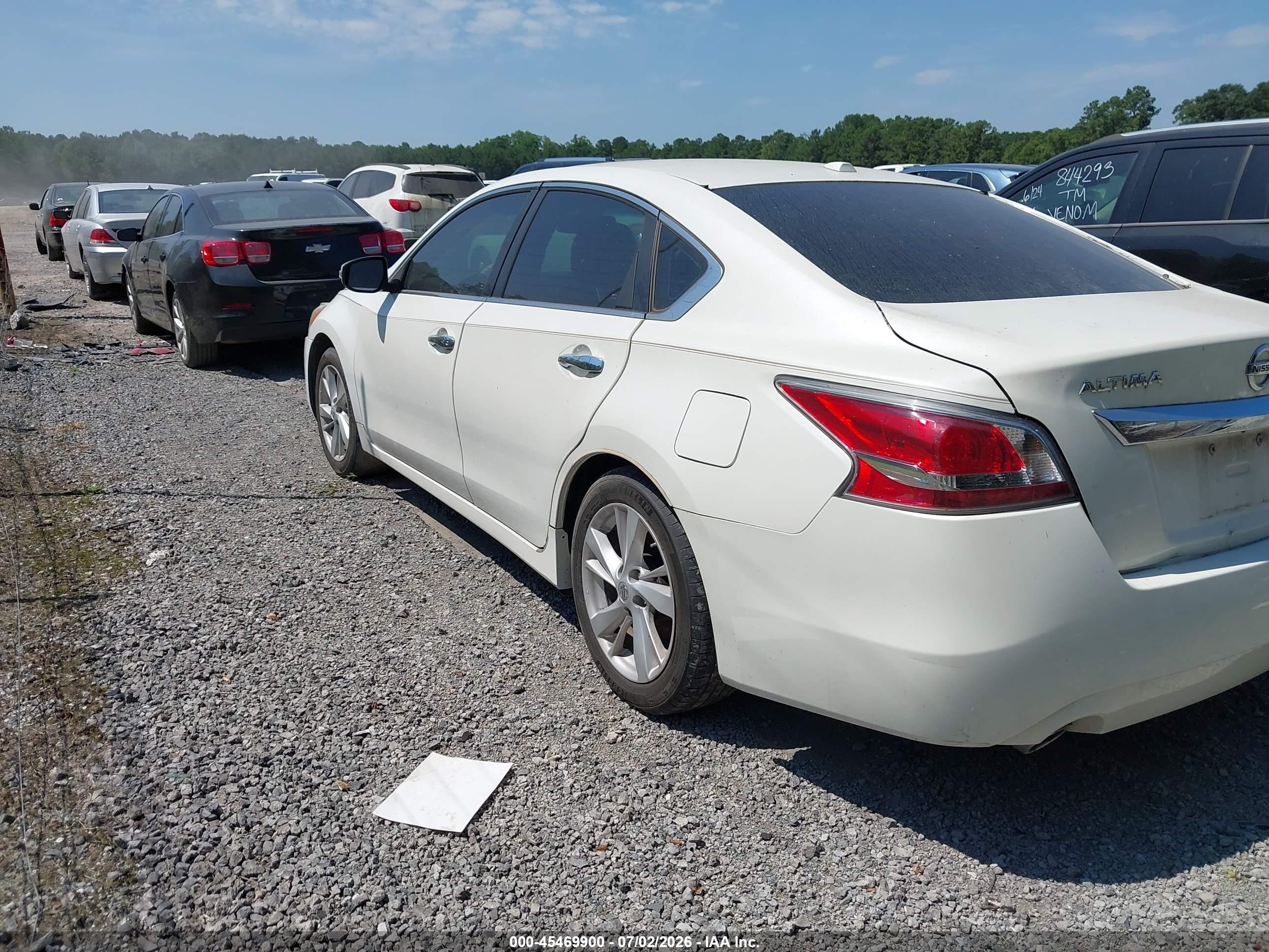 2014 Nissan Altima 2.5 Sv White vin: 1N4AL3AP0EC183078