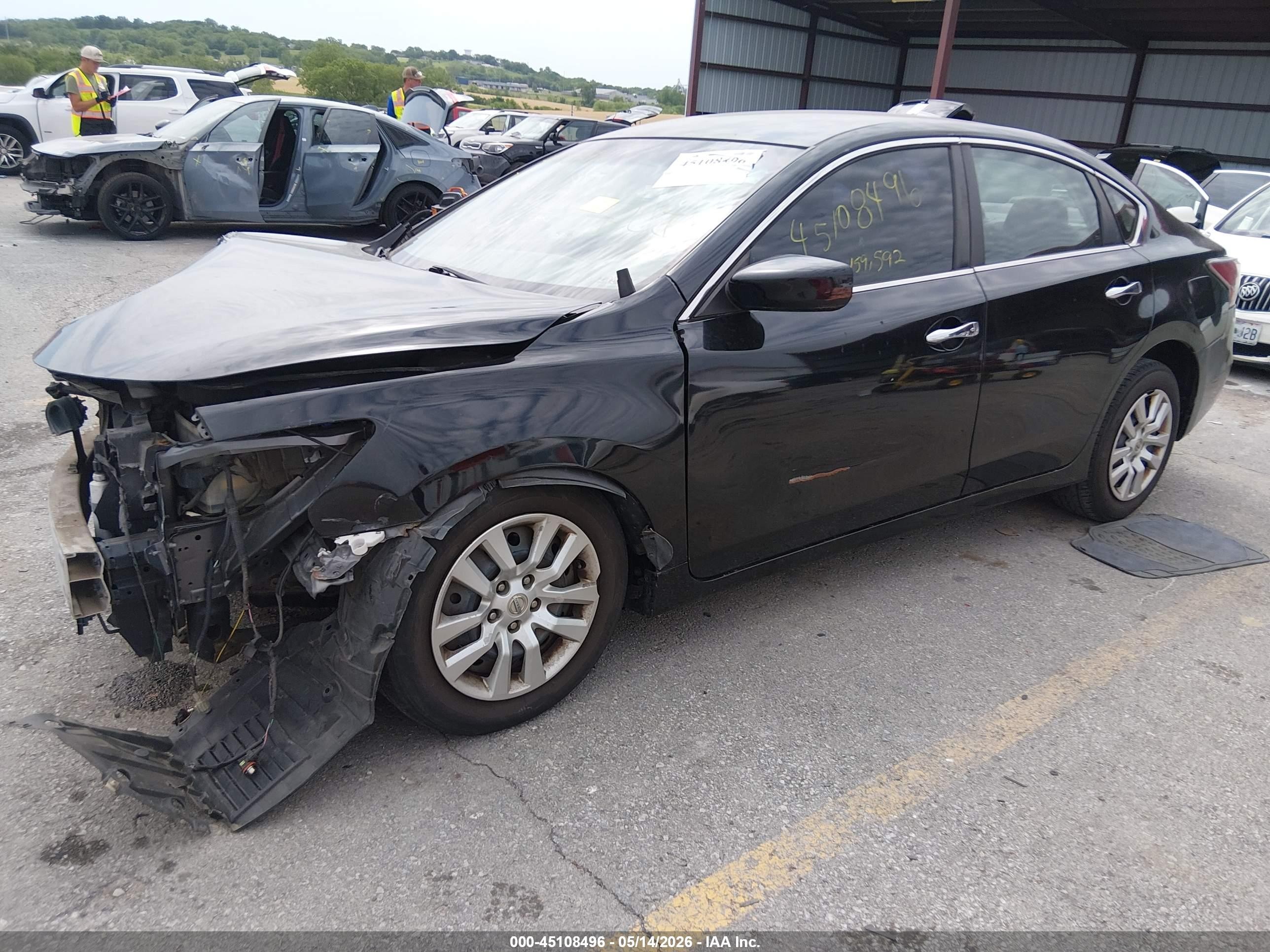 2014 Nissan Altima 2.5 S Black vin: 1N4AL3AP0EC184330