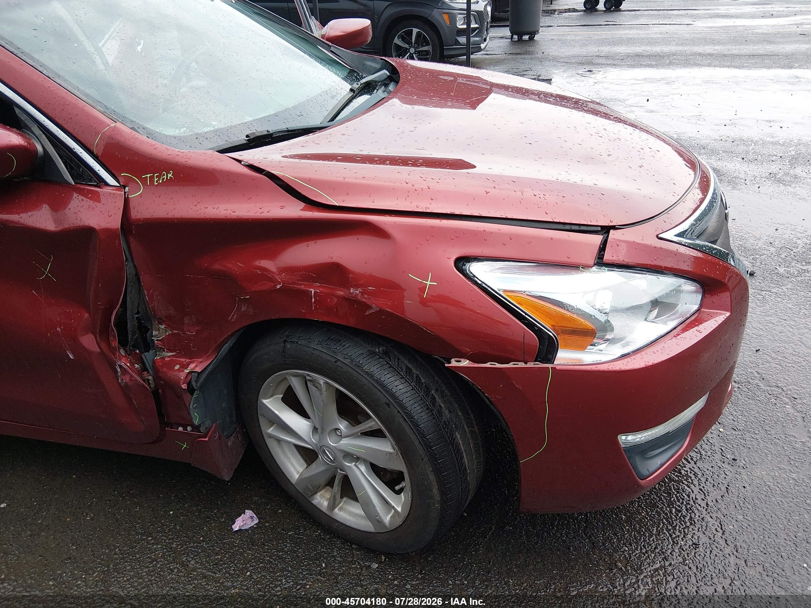 2014 Nissan Altima 2.5 Sv Red vin: 1N4AL3AP0EC184408
