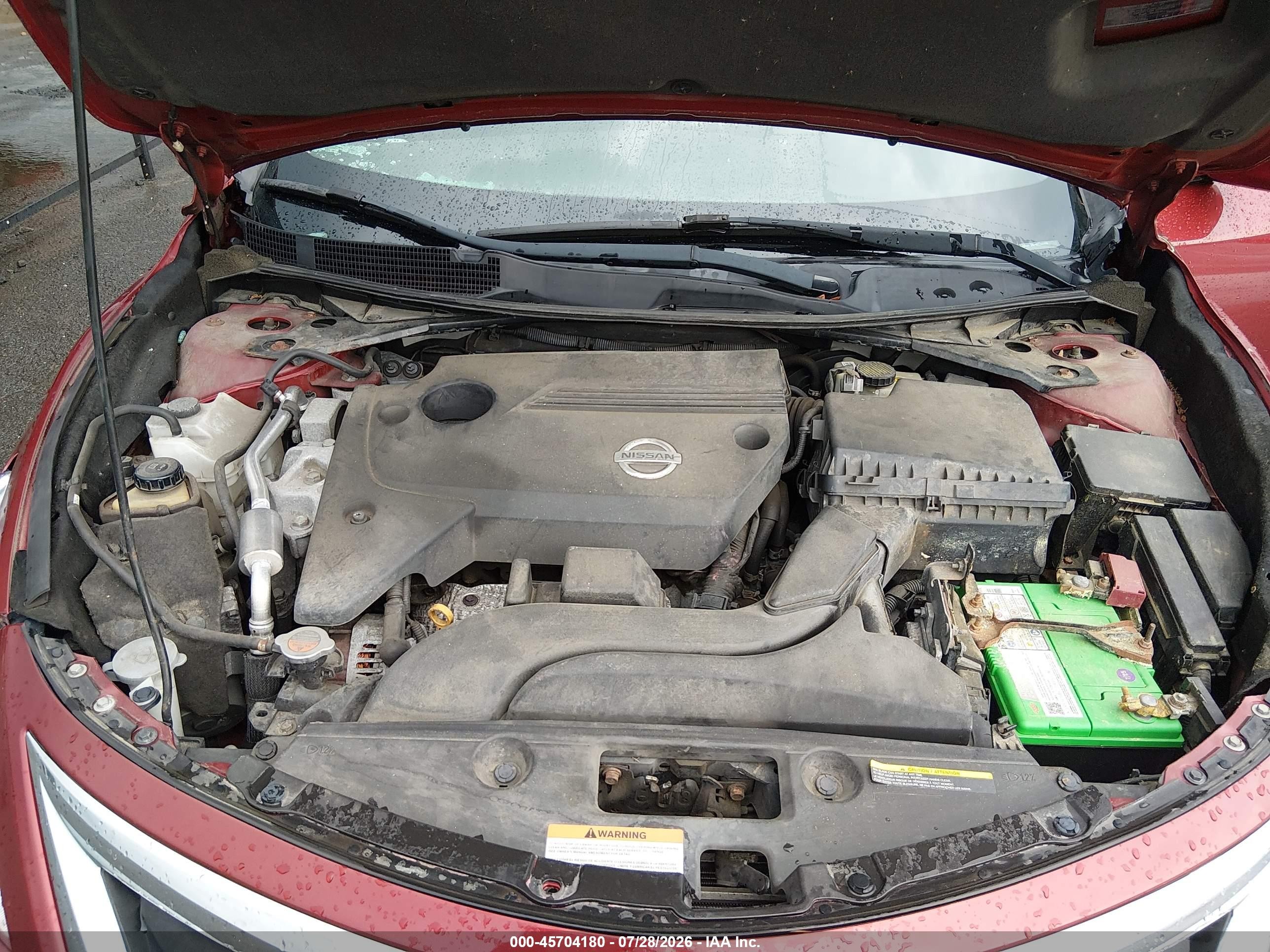 2014 Nissan Altima 2.5 Sv Red vin: 1N4AL3AP0EC184408