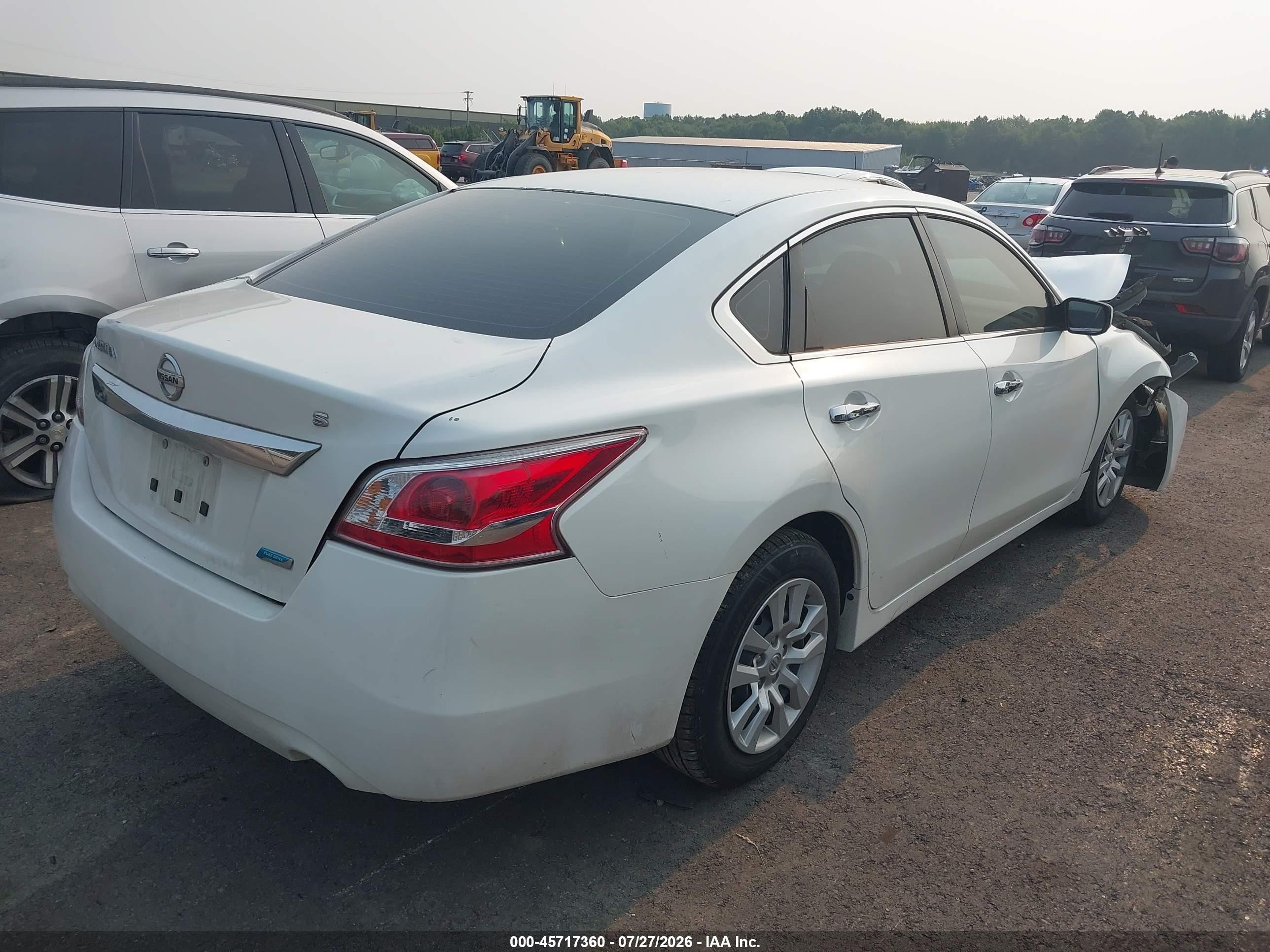 2014 Nissan Altima 2.5/2.5 S/2.5 Sl/2.5 Sv White vin: 1N4AL3AP0EC202180
